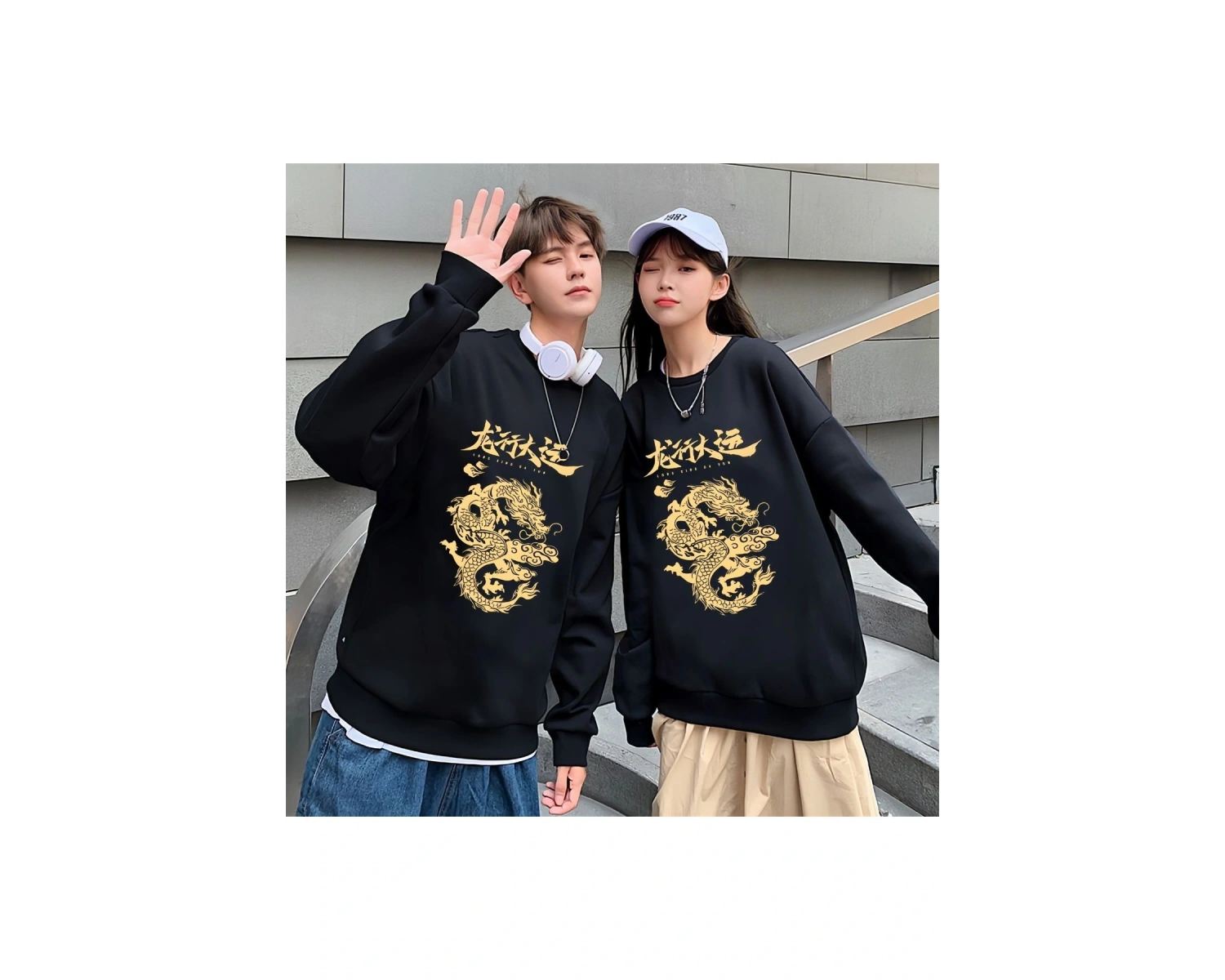 2 Li Harajuku Style Çift Sevgili Kombinleri Couple Clothing Yeni Sezon 2 Adet