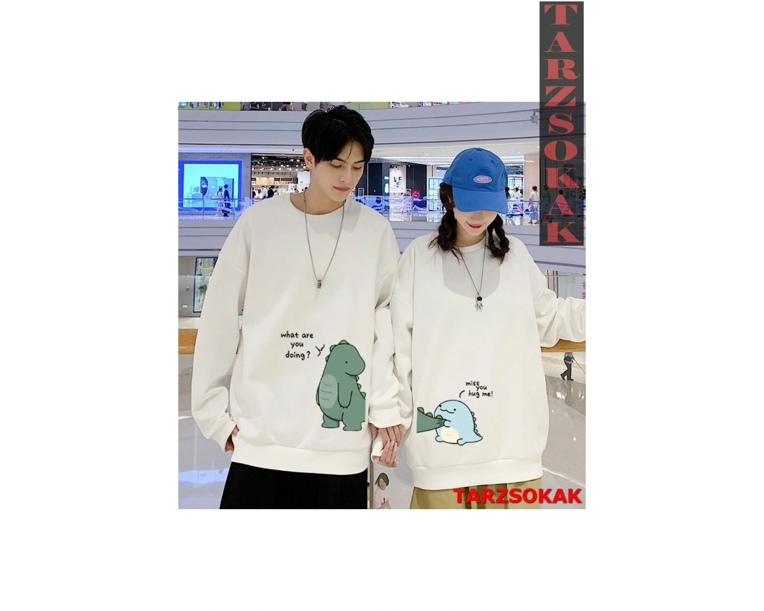 2 Li Harajuku Style Çift Sevgili Kombinleri Couple Clothing Yeni Sezon 2 Adet