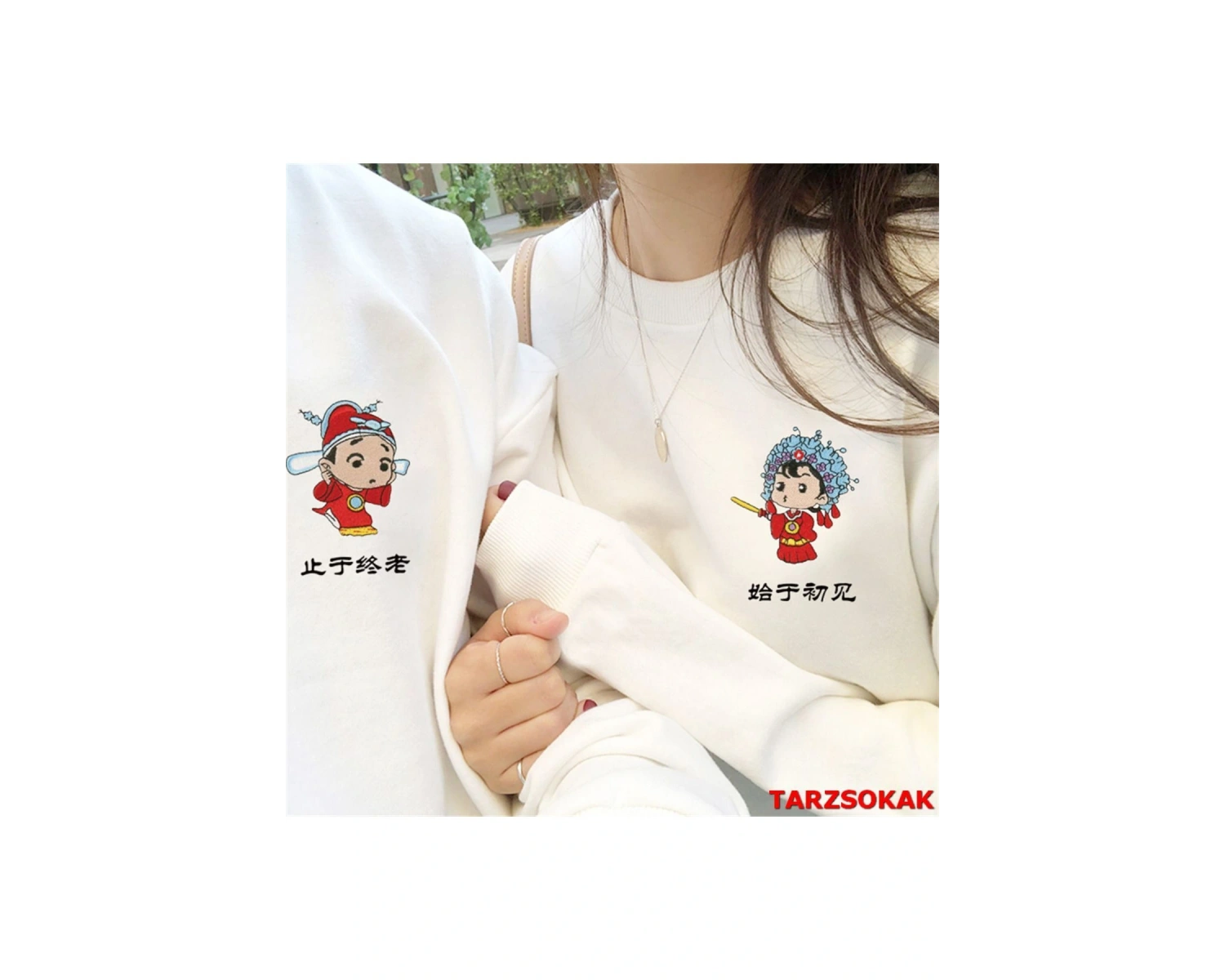2 Li Harajuku Style Çift Sevgili Kombinleri Couple Clothing Yeni Sezon 2 Adet