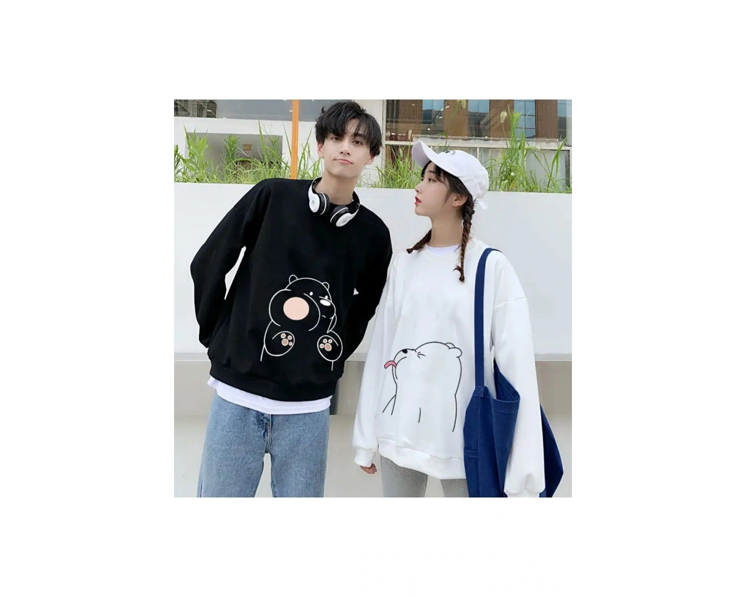 2 Li Harajuku Style Çift Sevgili Kombinleri Couple Clothing Yeni Sezon 2 Adet