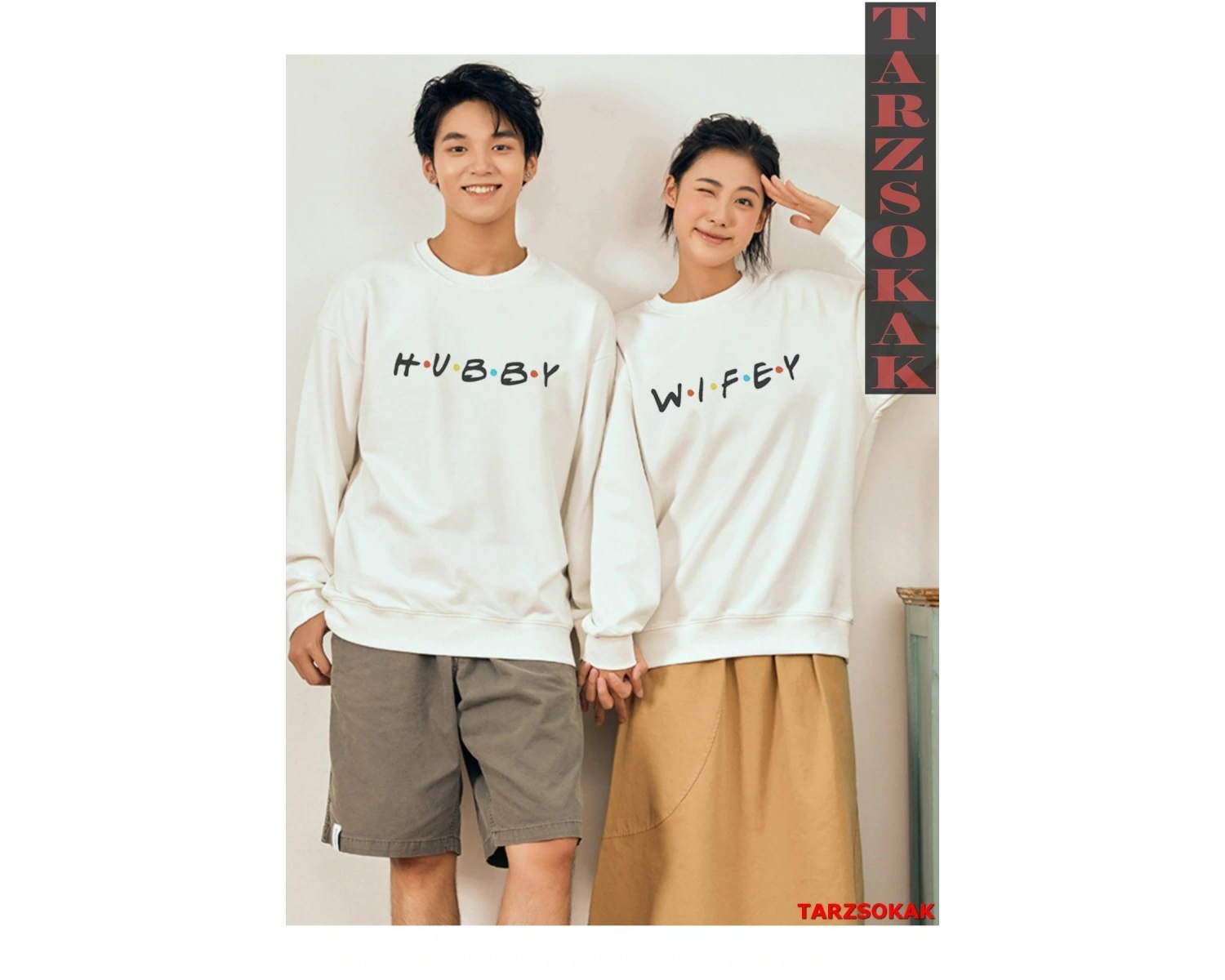 2 Li Harajuku Style Çift Sevgili Kombinleri Couple Clothing Yeni Sezon 2 Adet