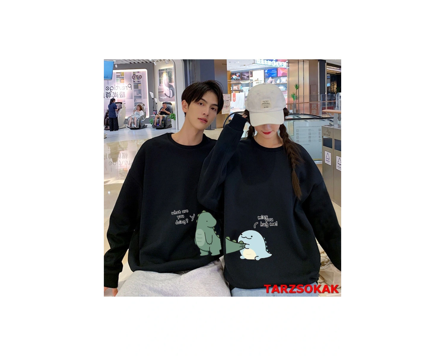 2 Li Harajuku Style Çift Sevgili Kombinleri Couple Clothing Yeni Sezon 2 Adet
