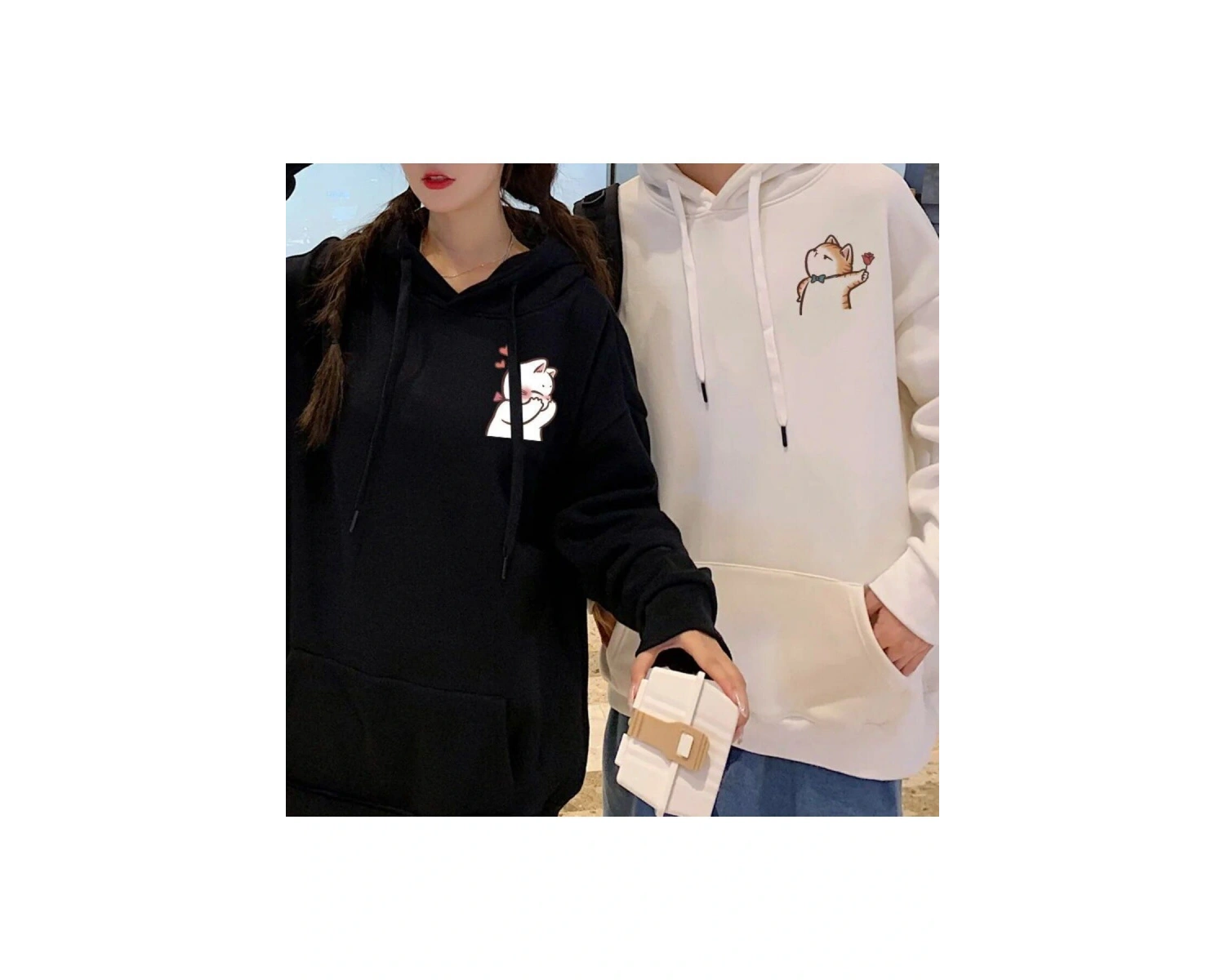 2 Li Harajuku Style Çift Sevgili Kombinleri Couple Clothing Yeni Sezon 2 Adet