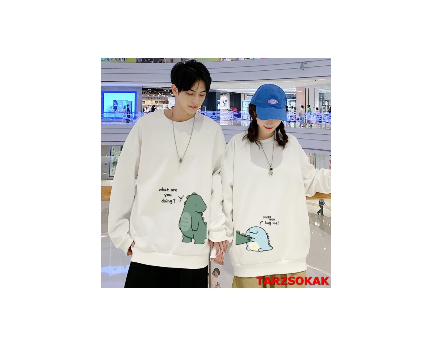 2 Li Harajuku Style Çift Sevgili Kombinleri Couple Clothing Yeni Sezon 2 Adet