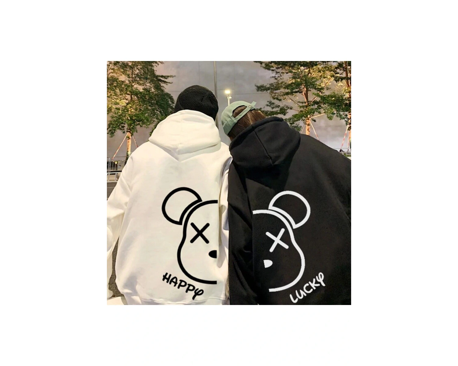 2 Li Harajuku Style Çift Sevgili Kombinleri Couple Clothing Yeni Sezon 2 Adet