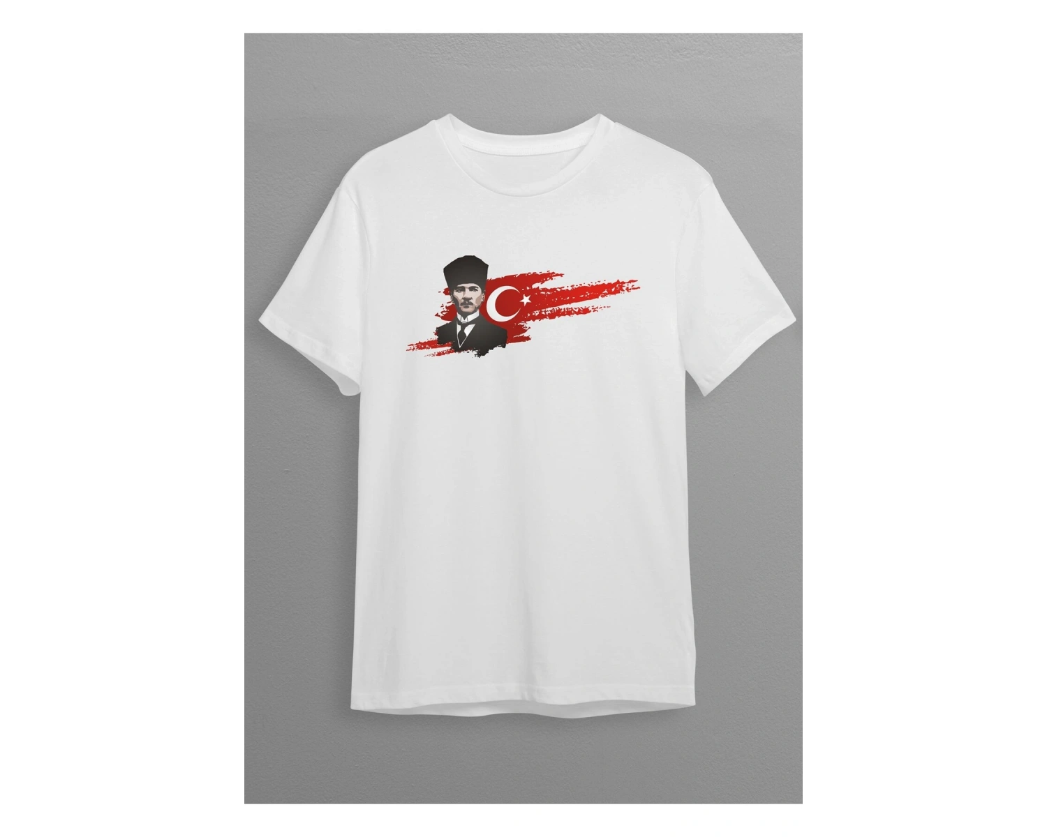 29 Ekim Cumhuriyet Bayramı Atatürk Baskılı Yetişkin Unisex T-shirt HC02