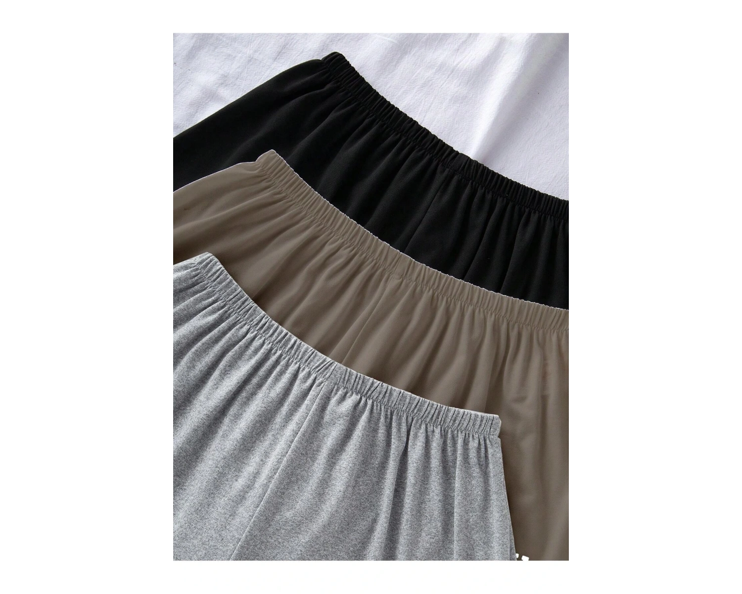 3 Renk Karışık Harfli Baskılı Elastik Bel Günlük Pantolon