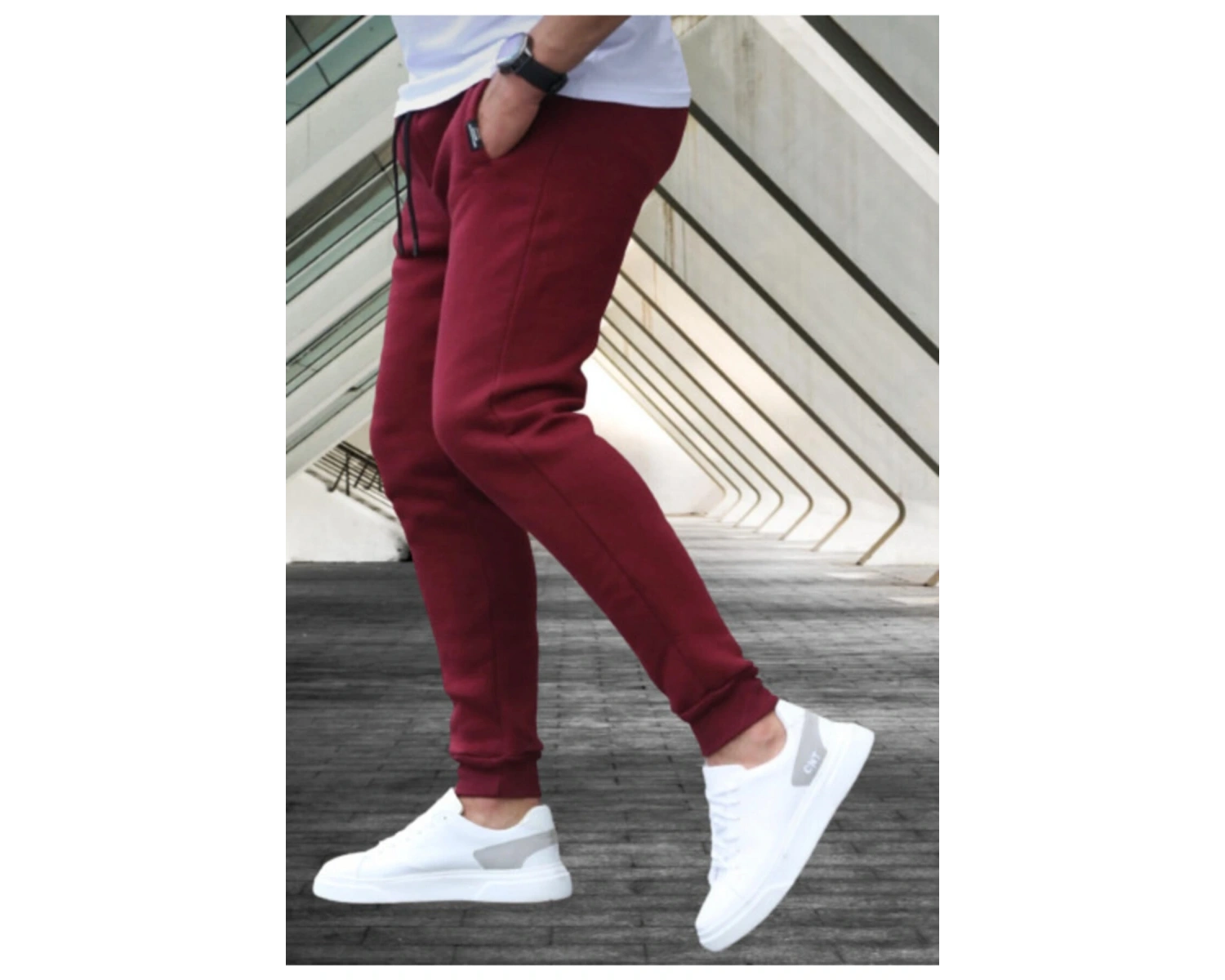 4 Iplik Çok Kalın Tam Kışlık Pamuk Dokuma Outdoor Yeni Trend Jogger Erkek Eşofman Altı