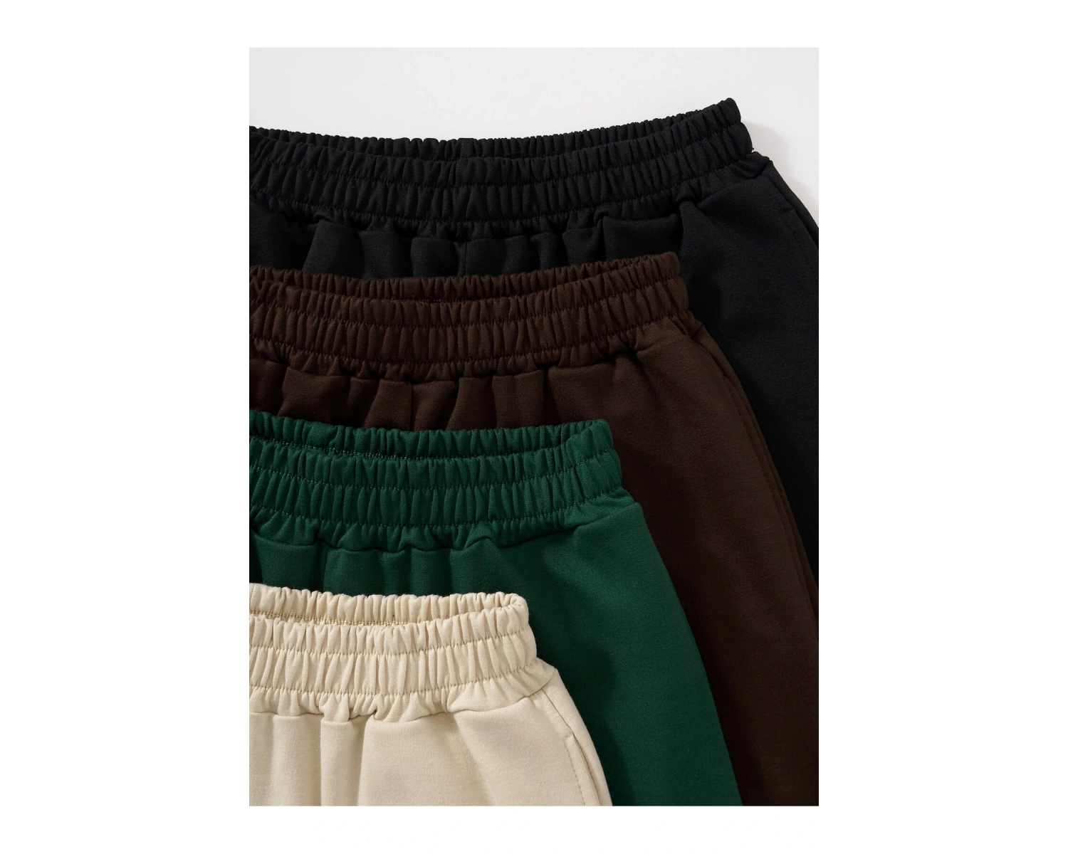 4pcs Letter Graphic Slant Pockets Şort