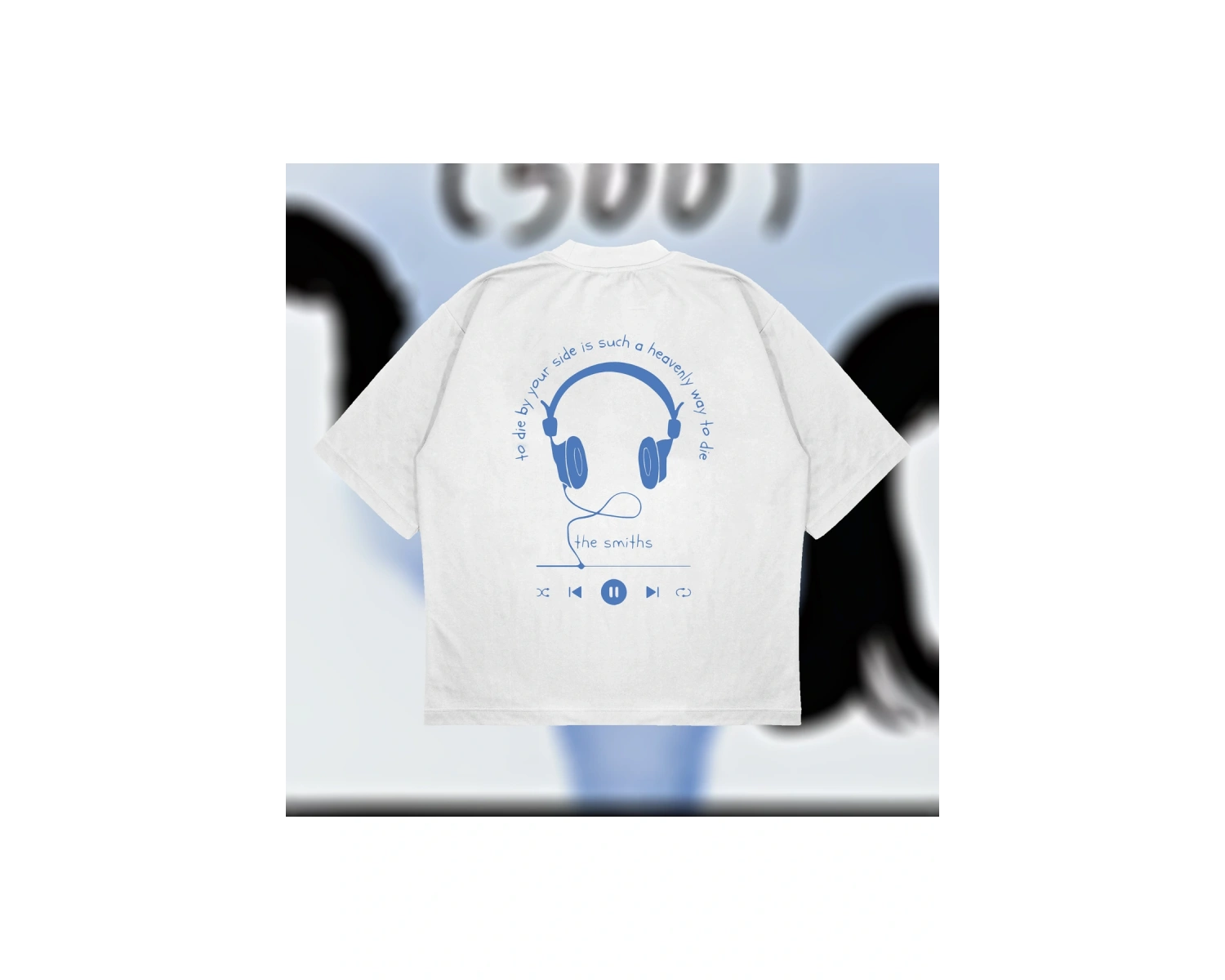 500 Days Of Summer Baskılı Oversize Unisex Pamuklu Nefes Alan Kalın Kumaşlı