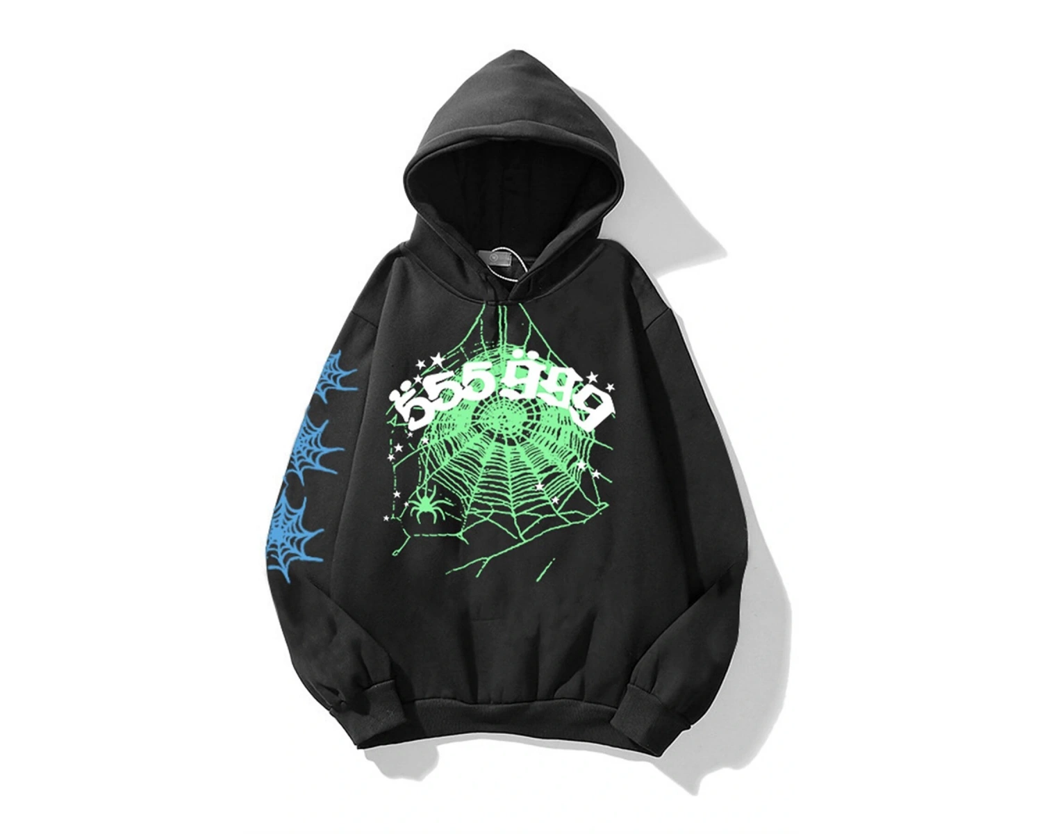 555 Spider Siyah Unisex Sweatshirt