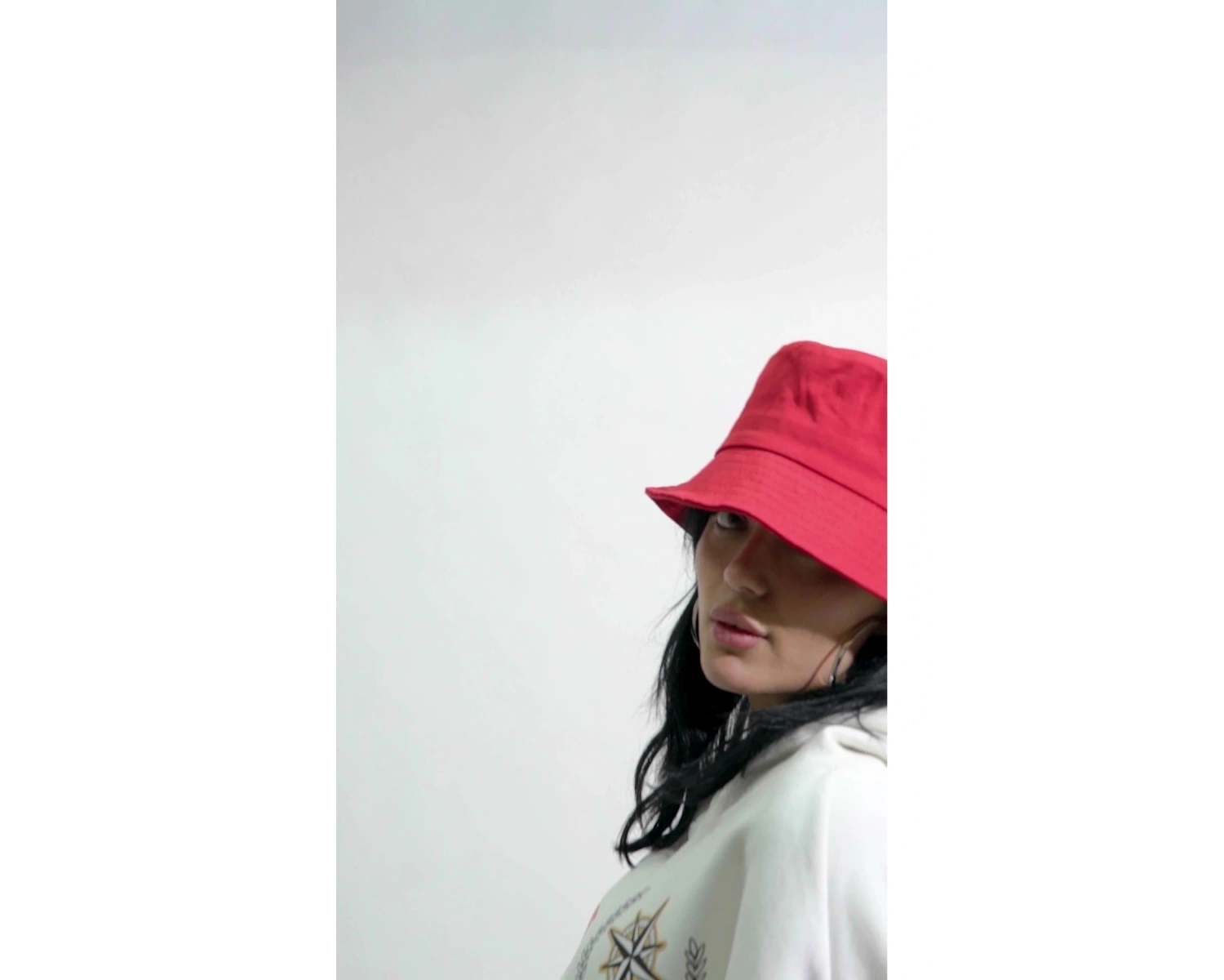 816 Racing Baskılı Oversize Unisex Beyaz