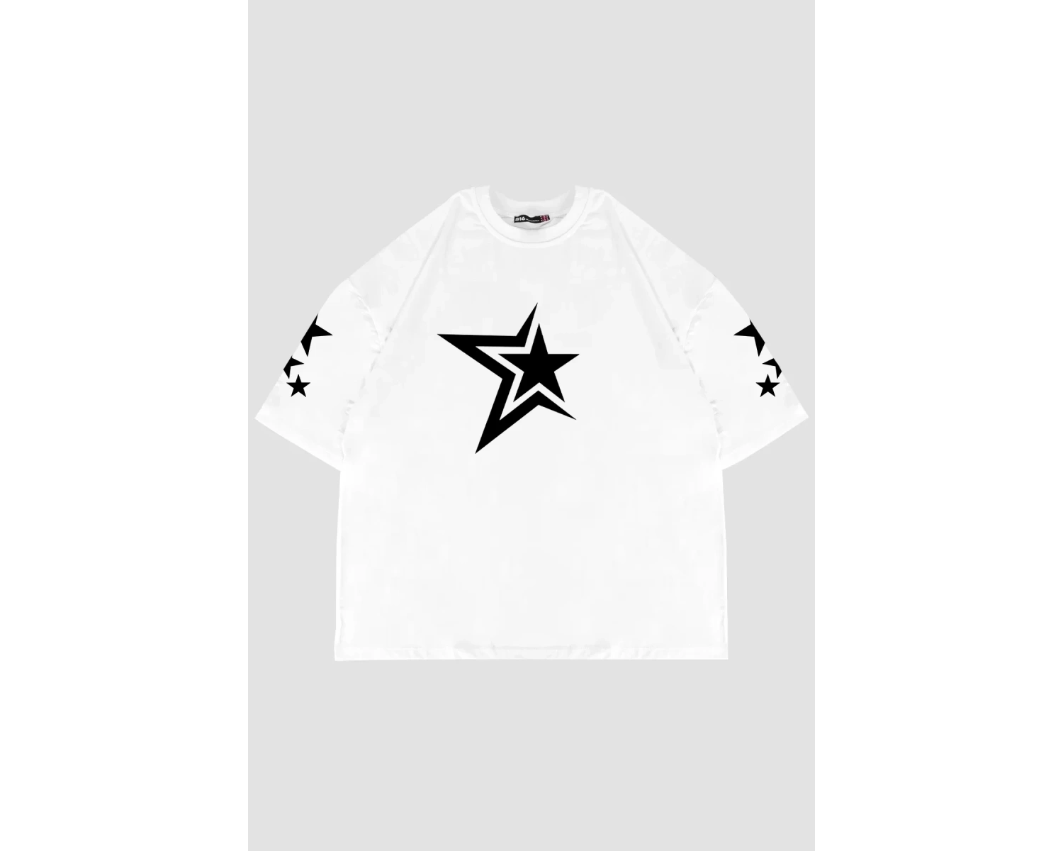 816 Stars Baskılı Oversize Unisex Beyaz