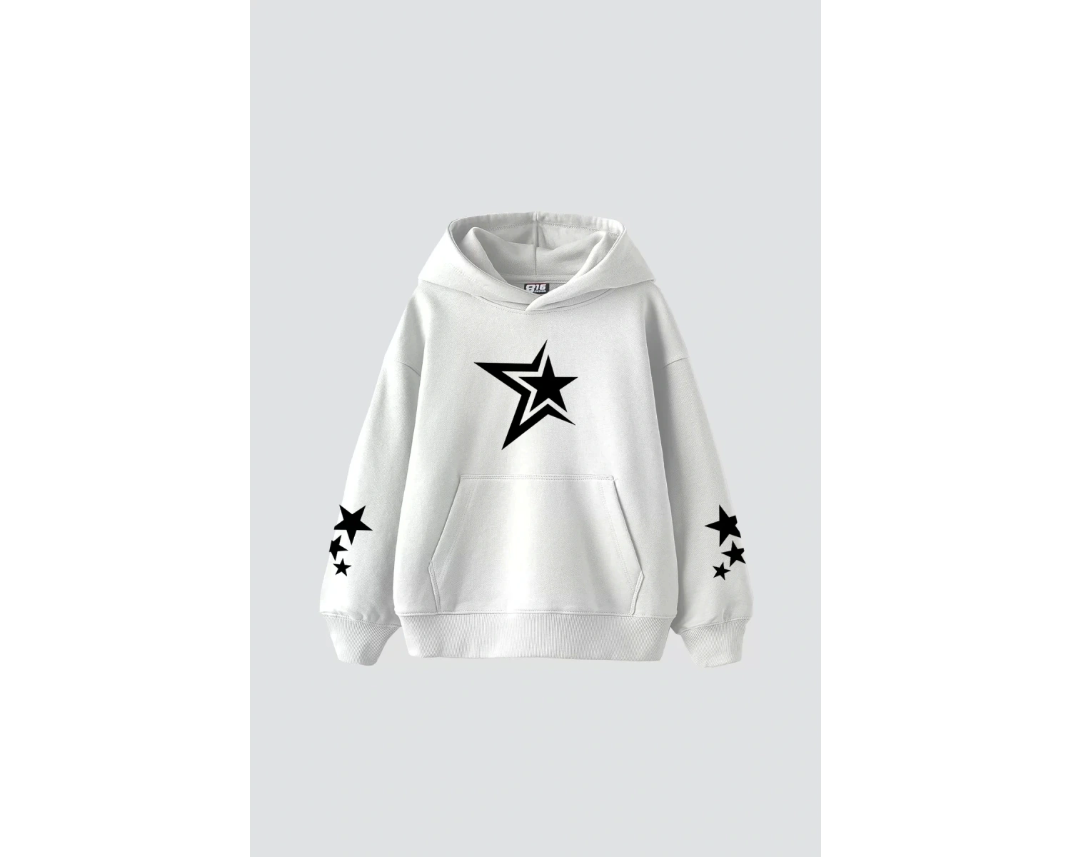 816 Stars Baskılı Oversize Unisex Beyaz