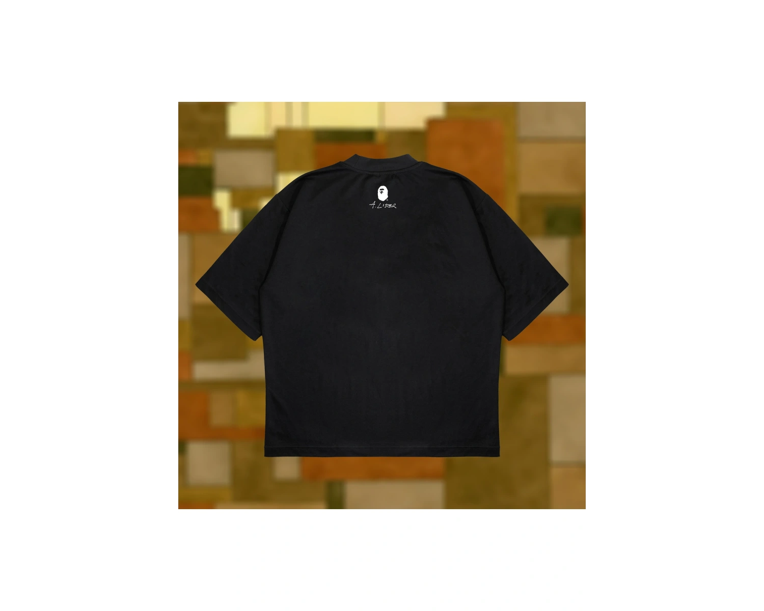 A Bathing Ape X Adam Lister Boxy Fit Oversize Unisex Tshirt – Baskılı Tişört |