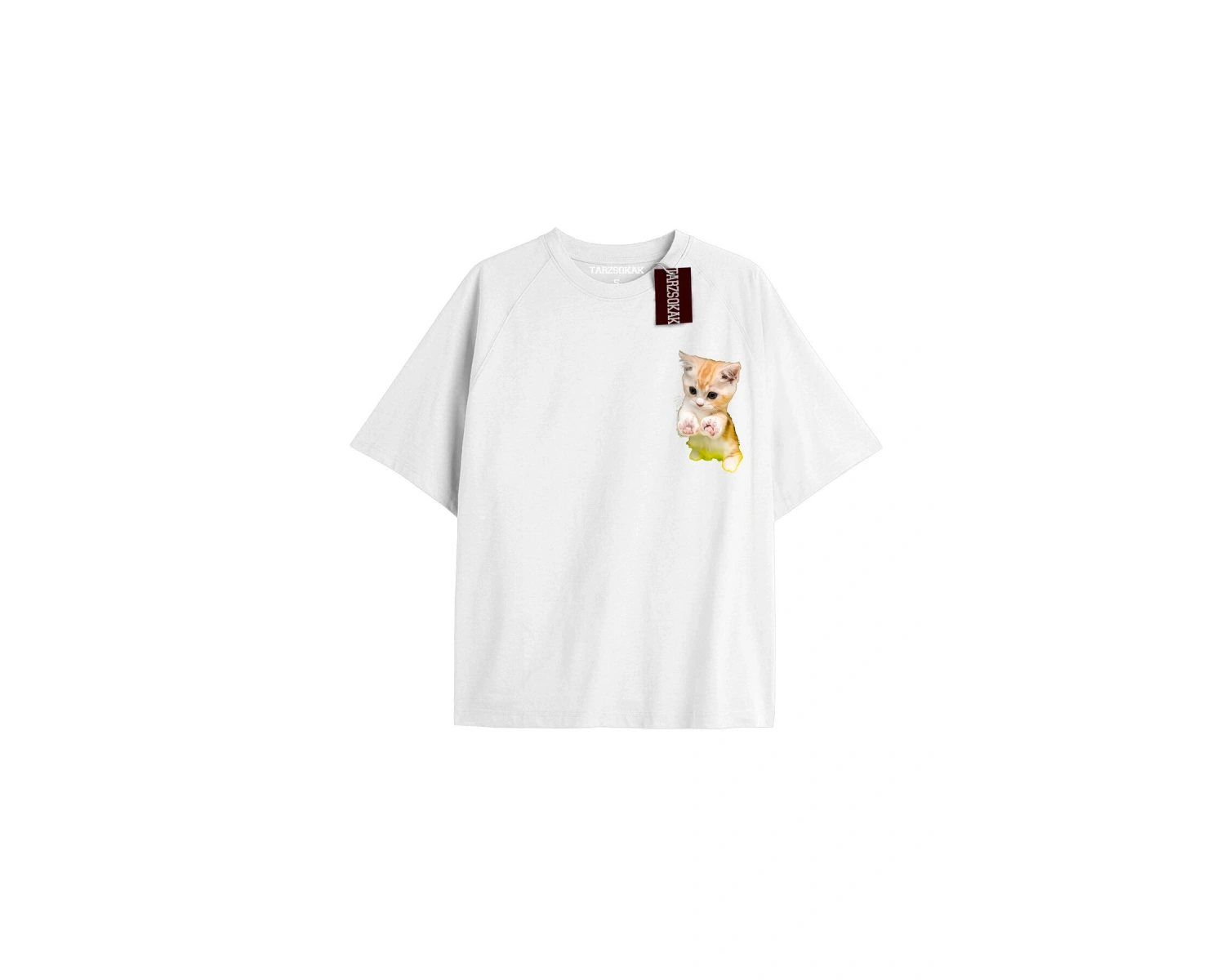 Active Baskılı Oversize Kalıp Unisex T-shirt