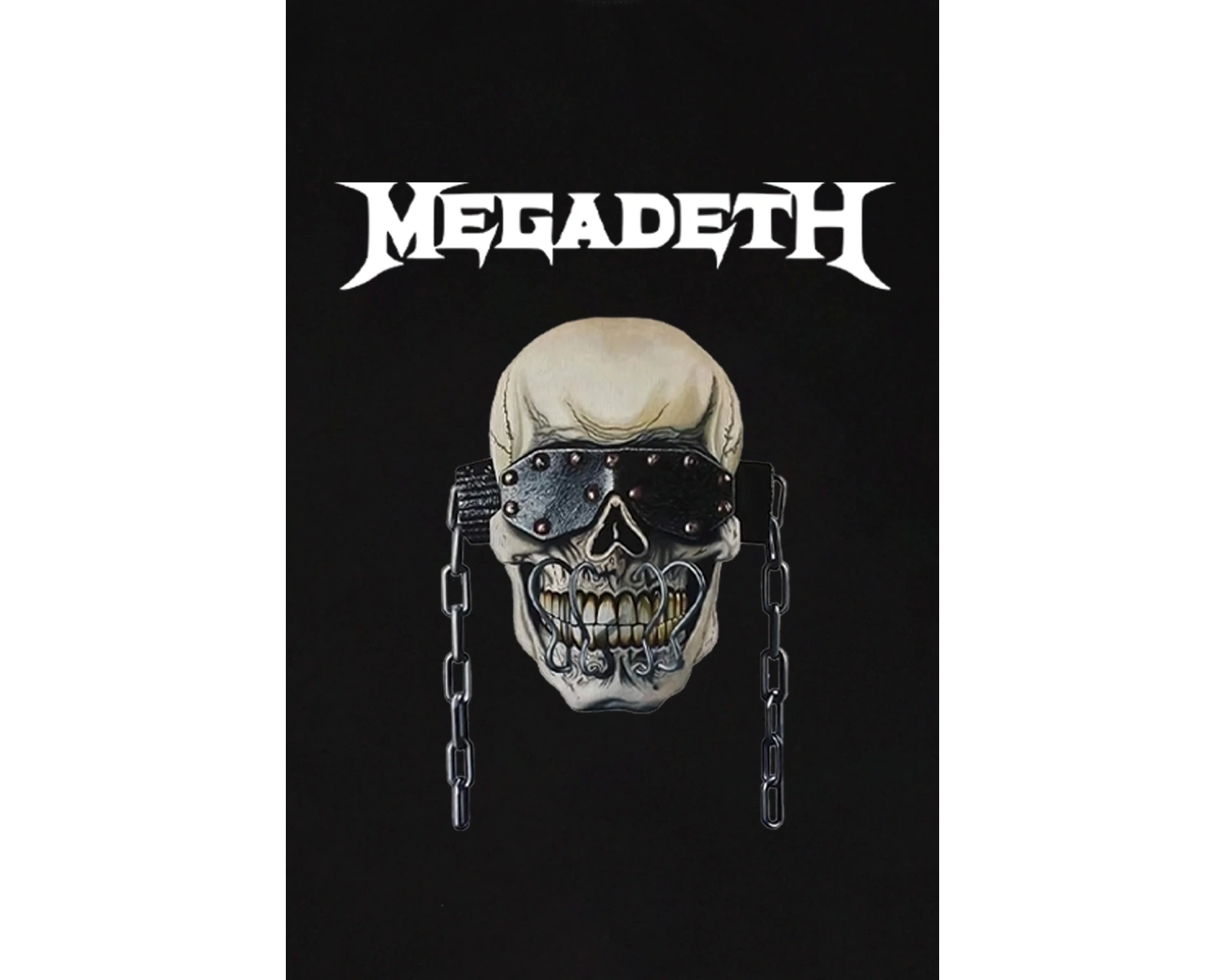 Adrift Megadeth Baskılı Beyaz Unisex Oversize