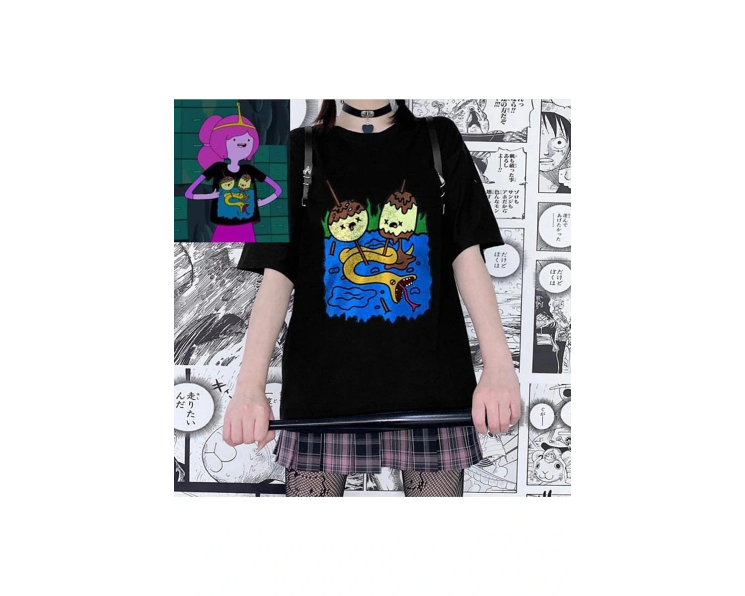 AHL Siyah Adventure Time Princess Bubble (Unisex)