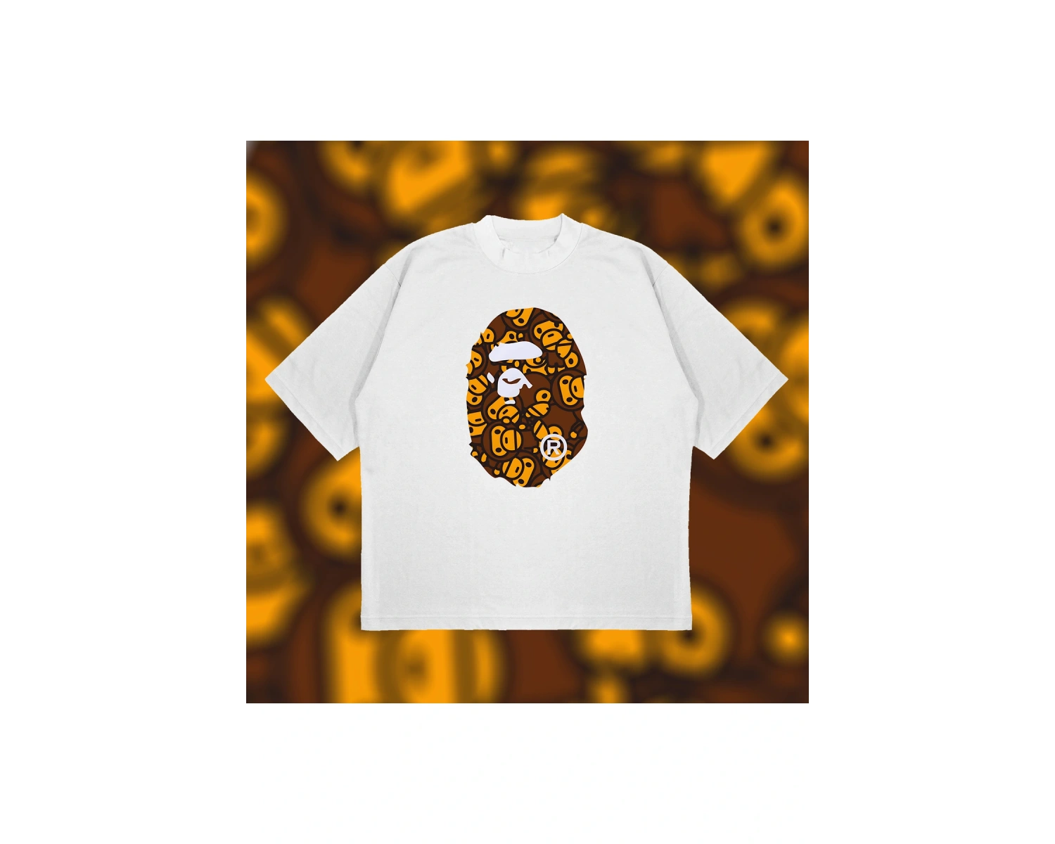 All Baby Milo Big Ape Head Tee Boxy Fit Oversize Unisex Tshirt – Baskılı Tişört |