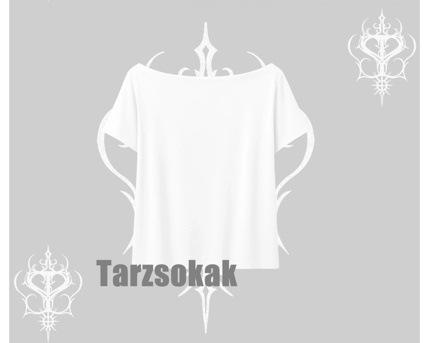 Am Hungry Kedi Baskılı Kayık Yaka Tshirt