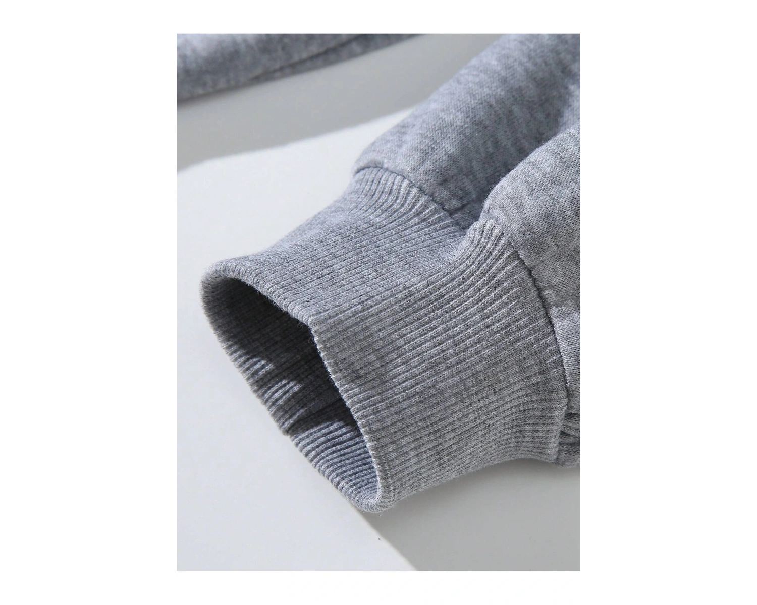 American Flag & Letter Graphic Lined Sweatshirt Gri