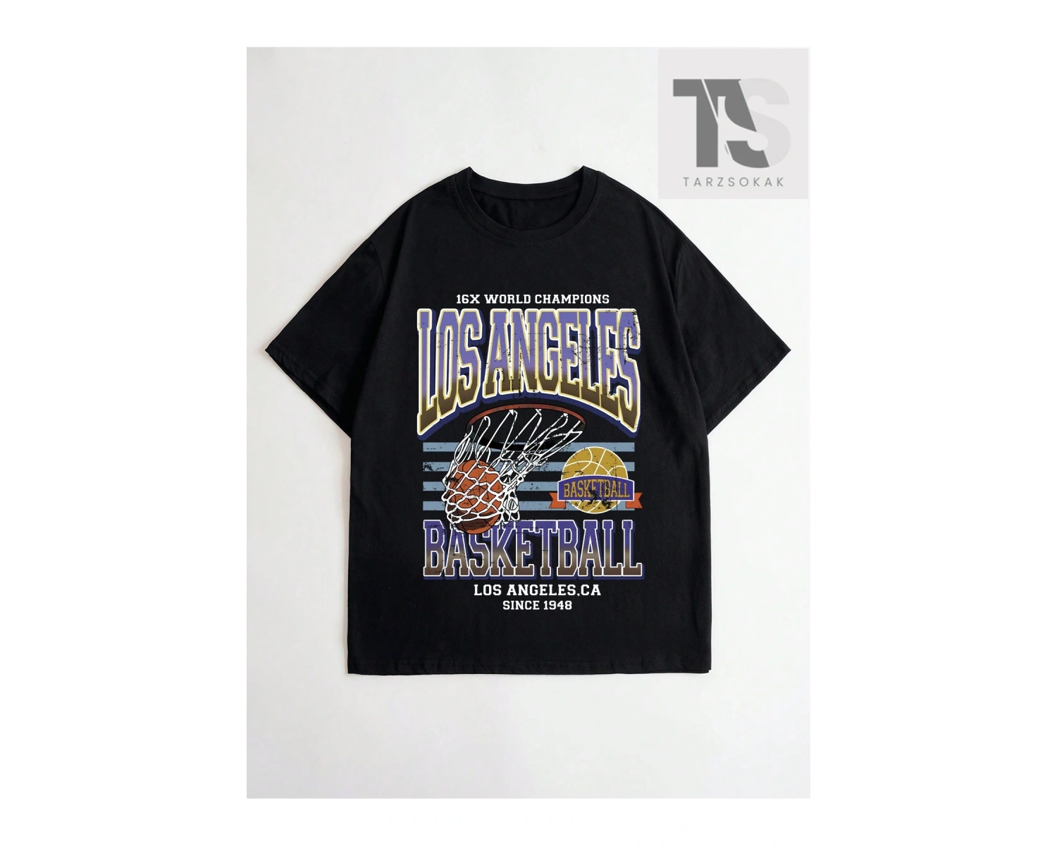 Anime Erkekler Araba ve Mektup Grafikli Tişört