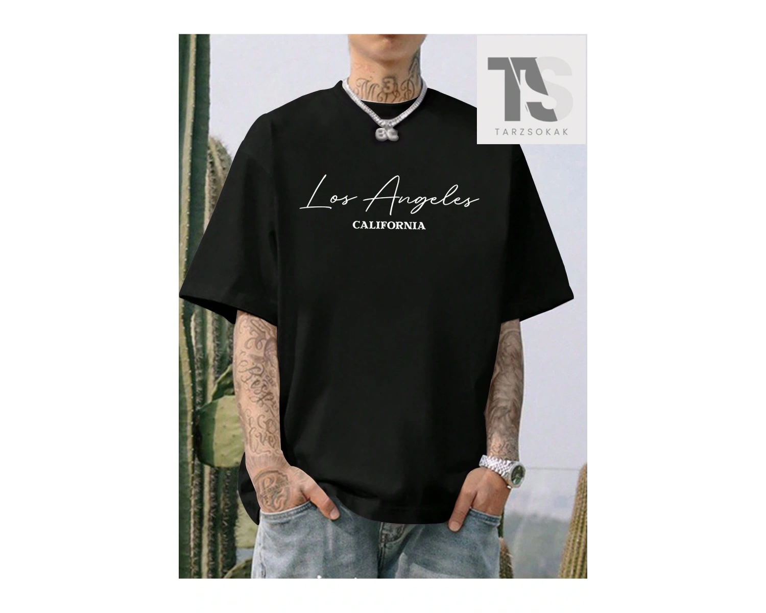 Anime Erkekler Japon Harf ve Şekil Grafik Tişört