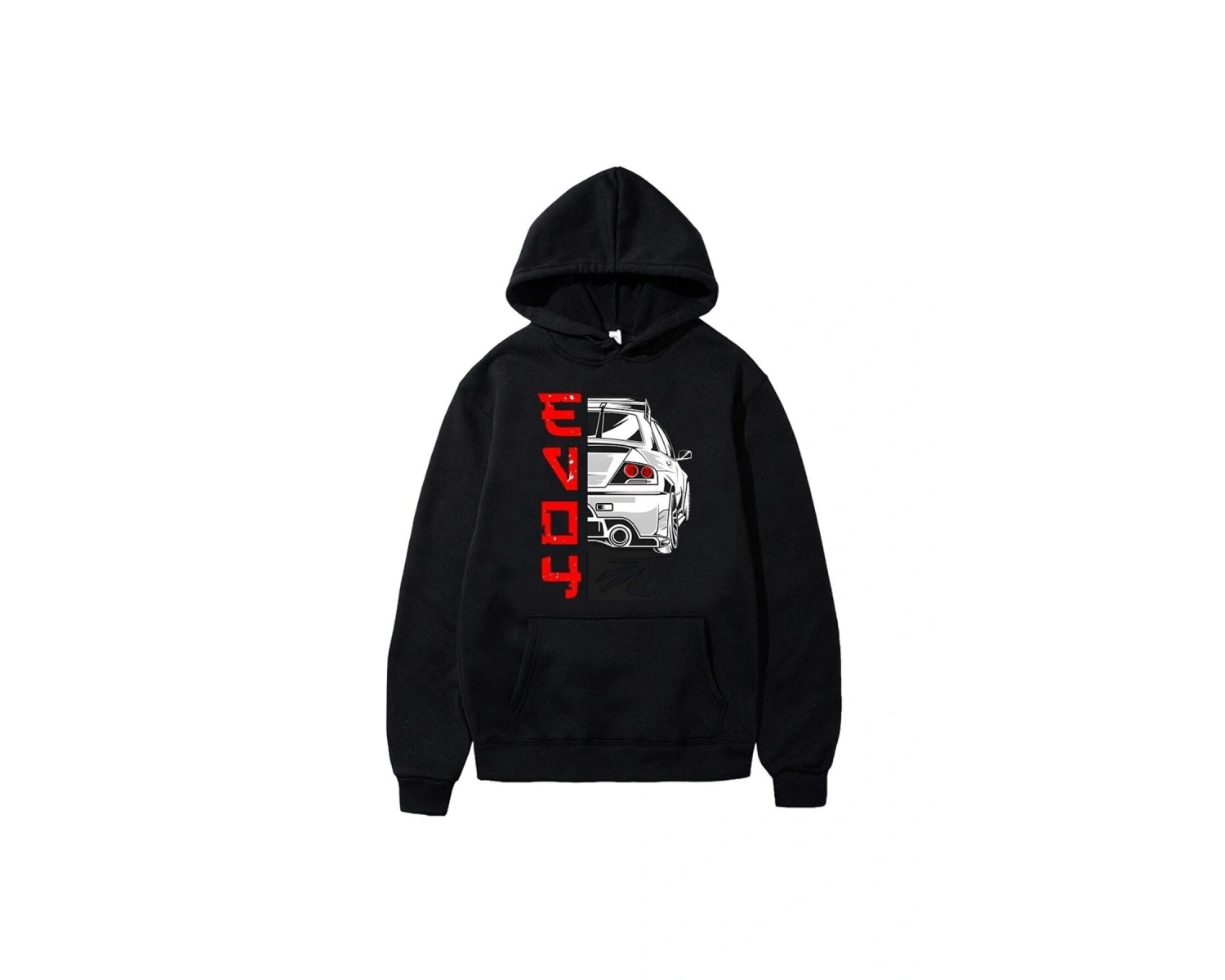 Anime Ilk D Hoodie Japonya Araba Hoodie Kapşonlu 14712 Siyah