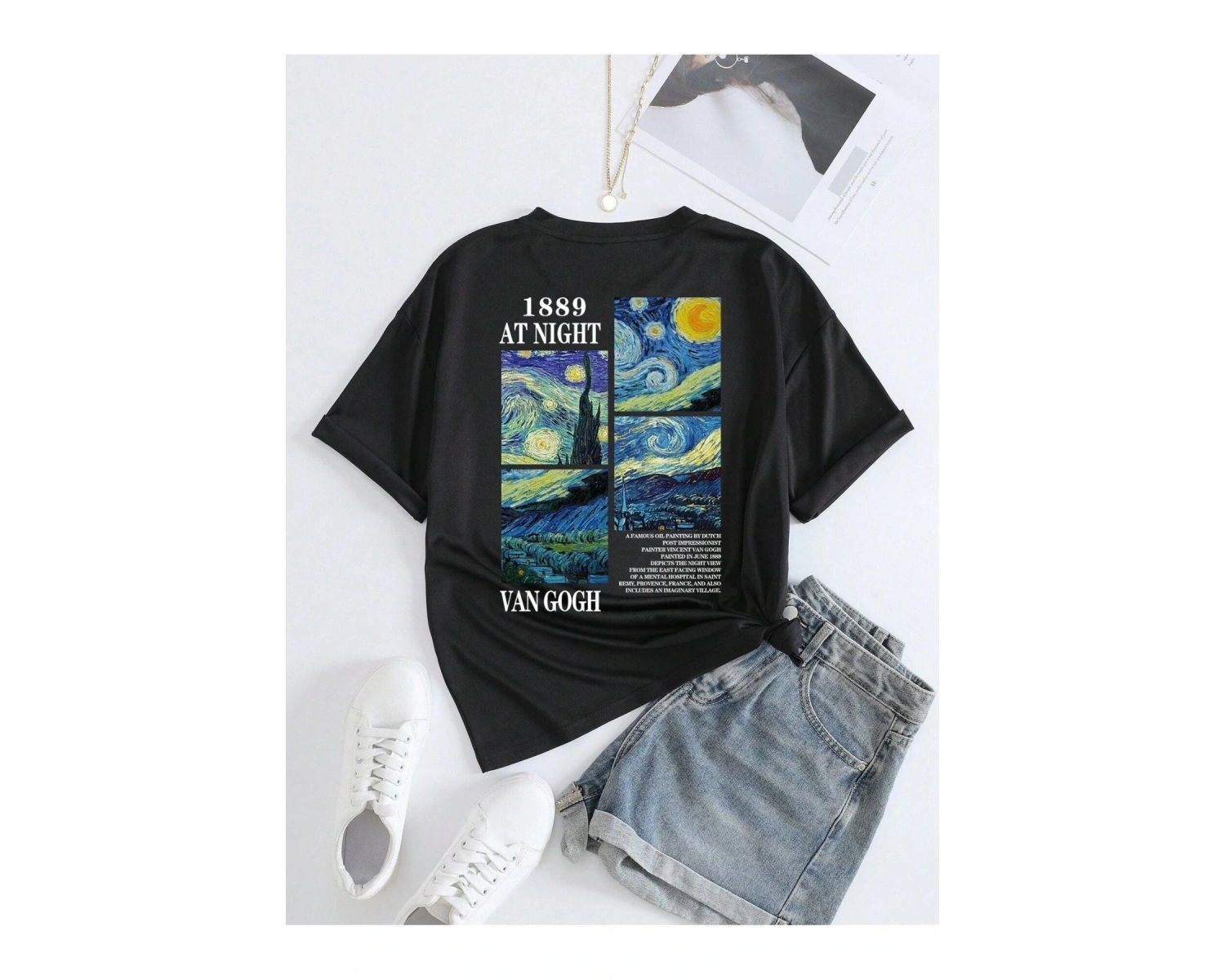 Arkası Baskılı Unisex Oversize T-Shirt