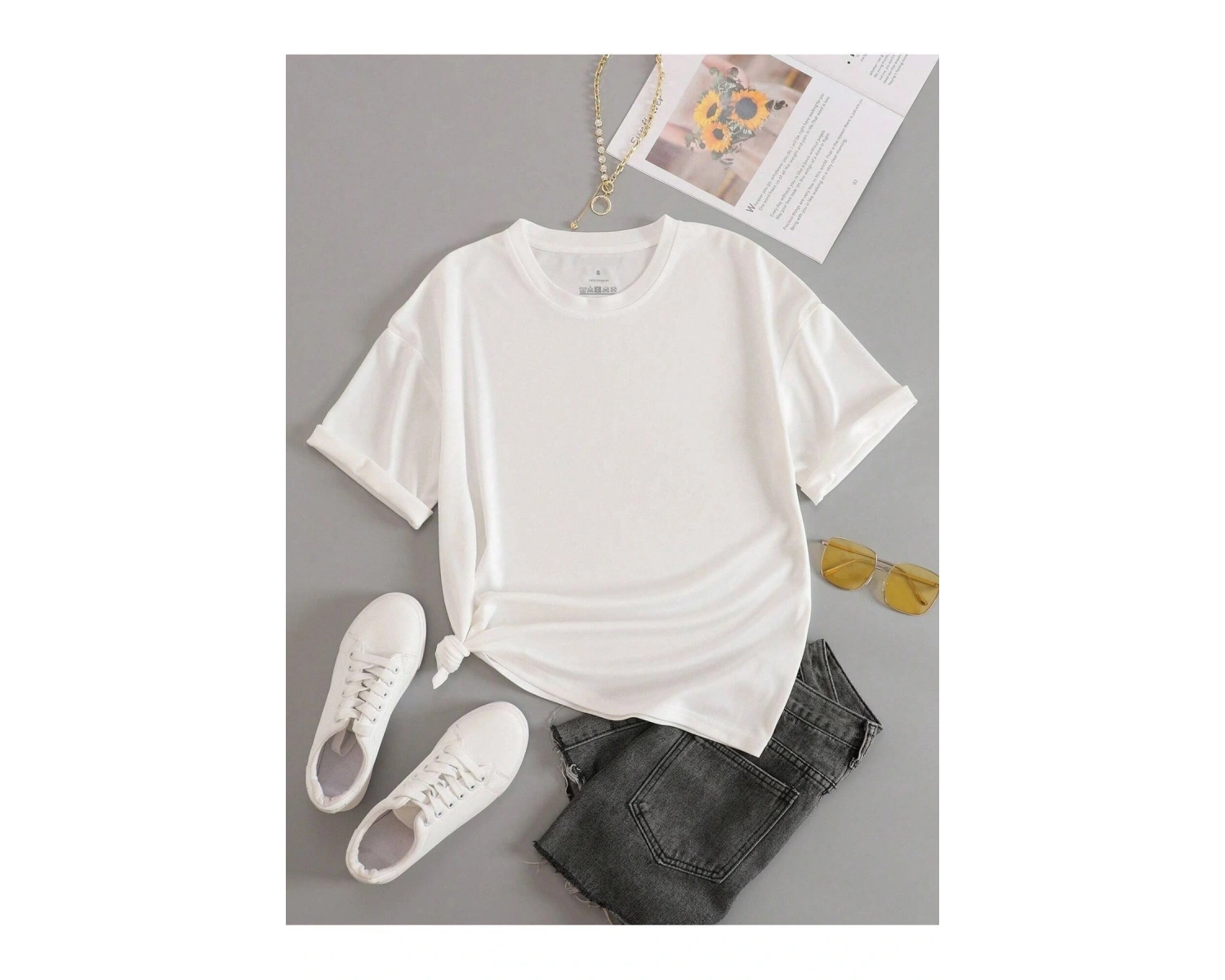 Arkası Baskılı Unisex Oversize T-Shirt