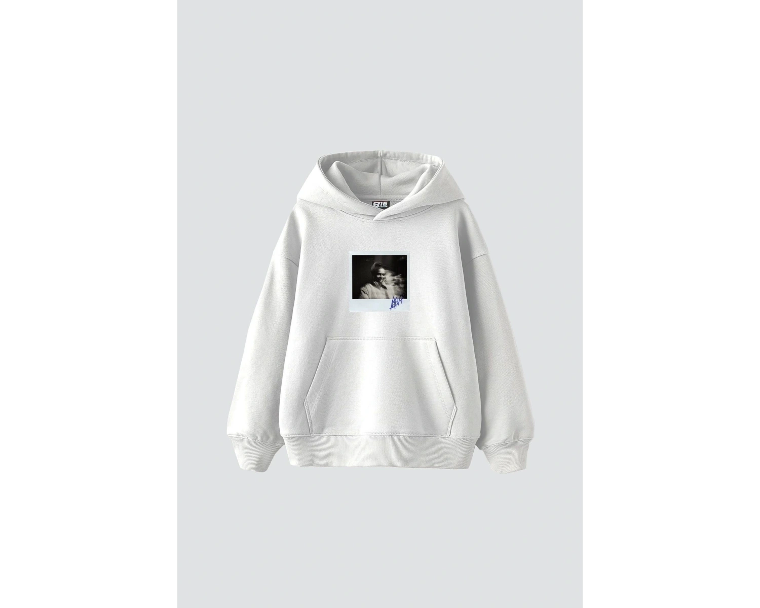 Asap Rocky Baskılı Oversize Unisex Premium Beyaz