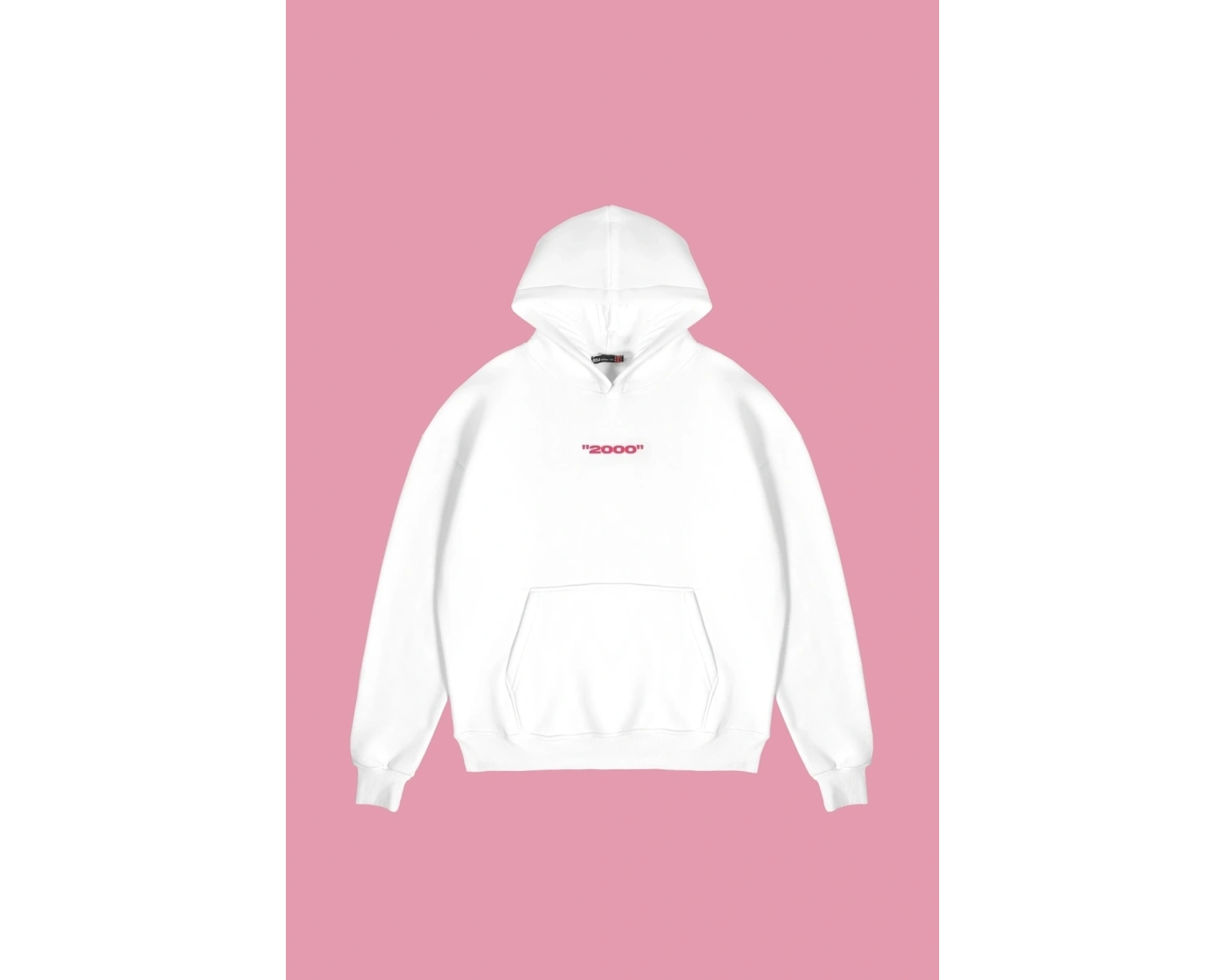 Asperitas Sırt Baskılı Oversize Unisex Beyaz