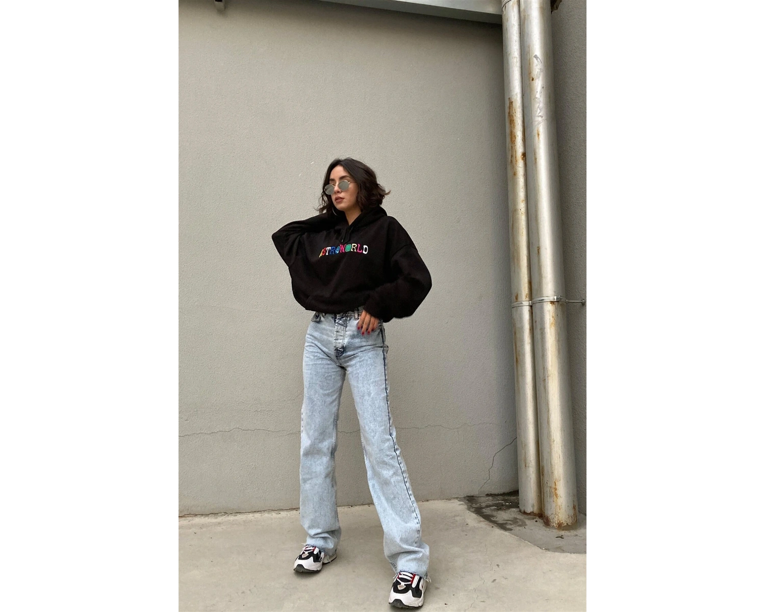 Astra World Unisex Hoodie Siyah