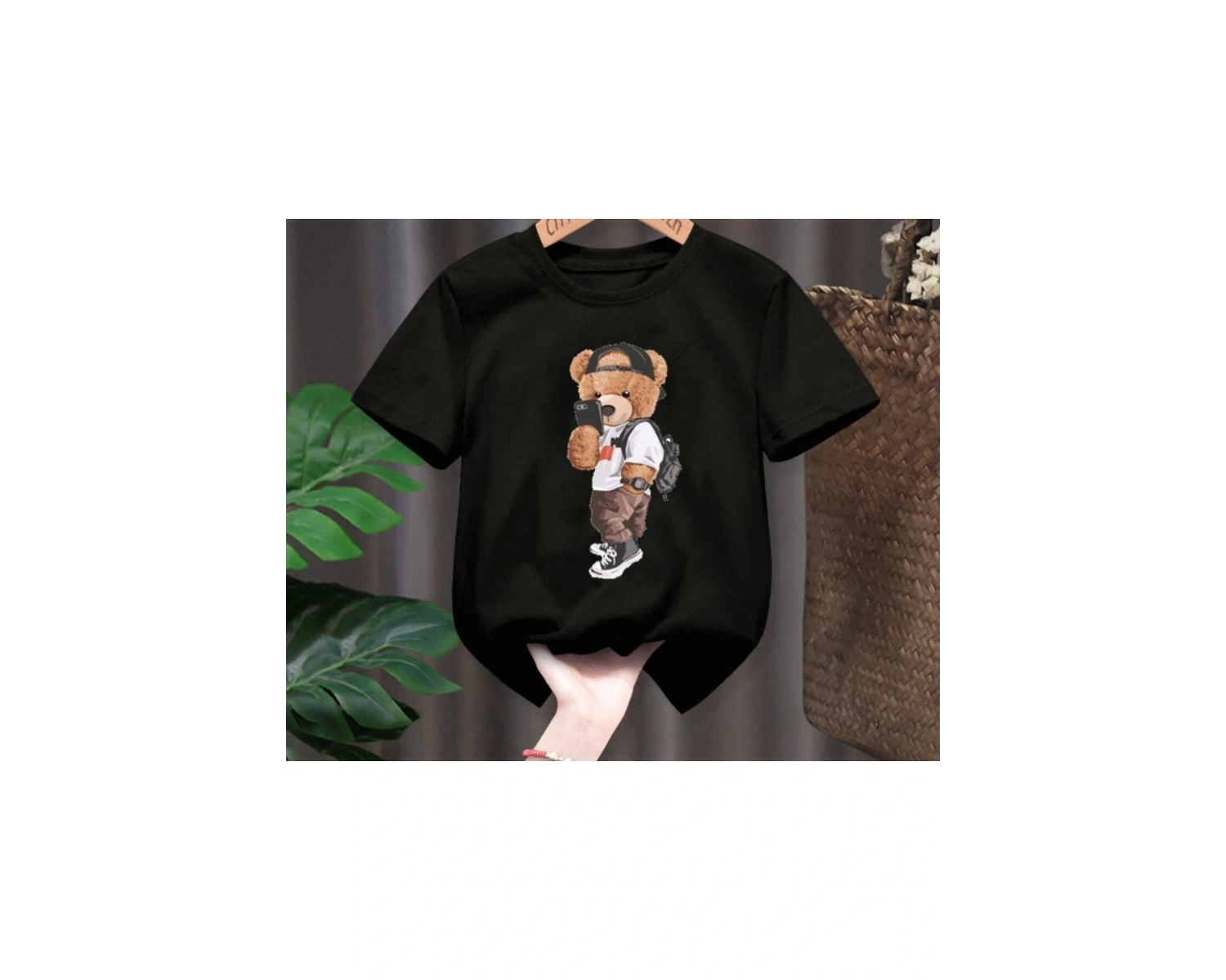 Ayıcık Baskı Çocuk Tişört 2 Yaş/15 Yaş