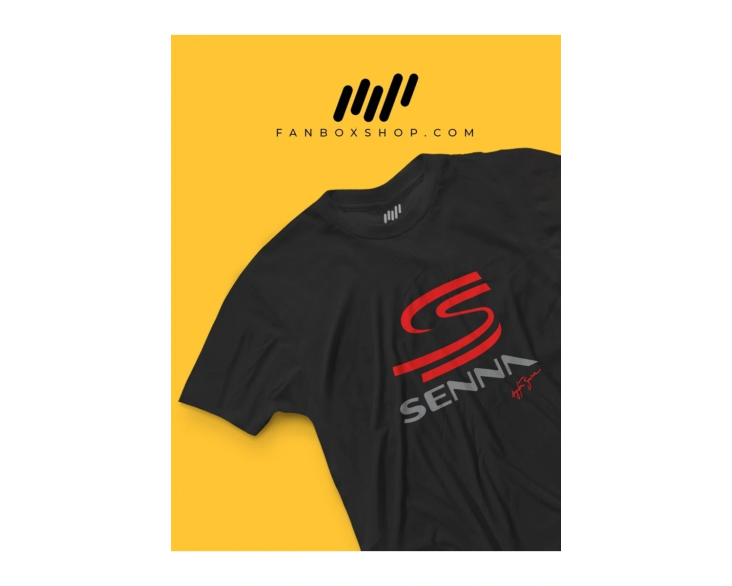 Ayrton Senna Imzalı Senna Logolu T-shirt