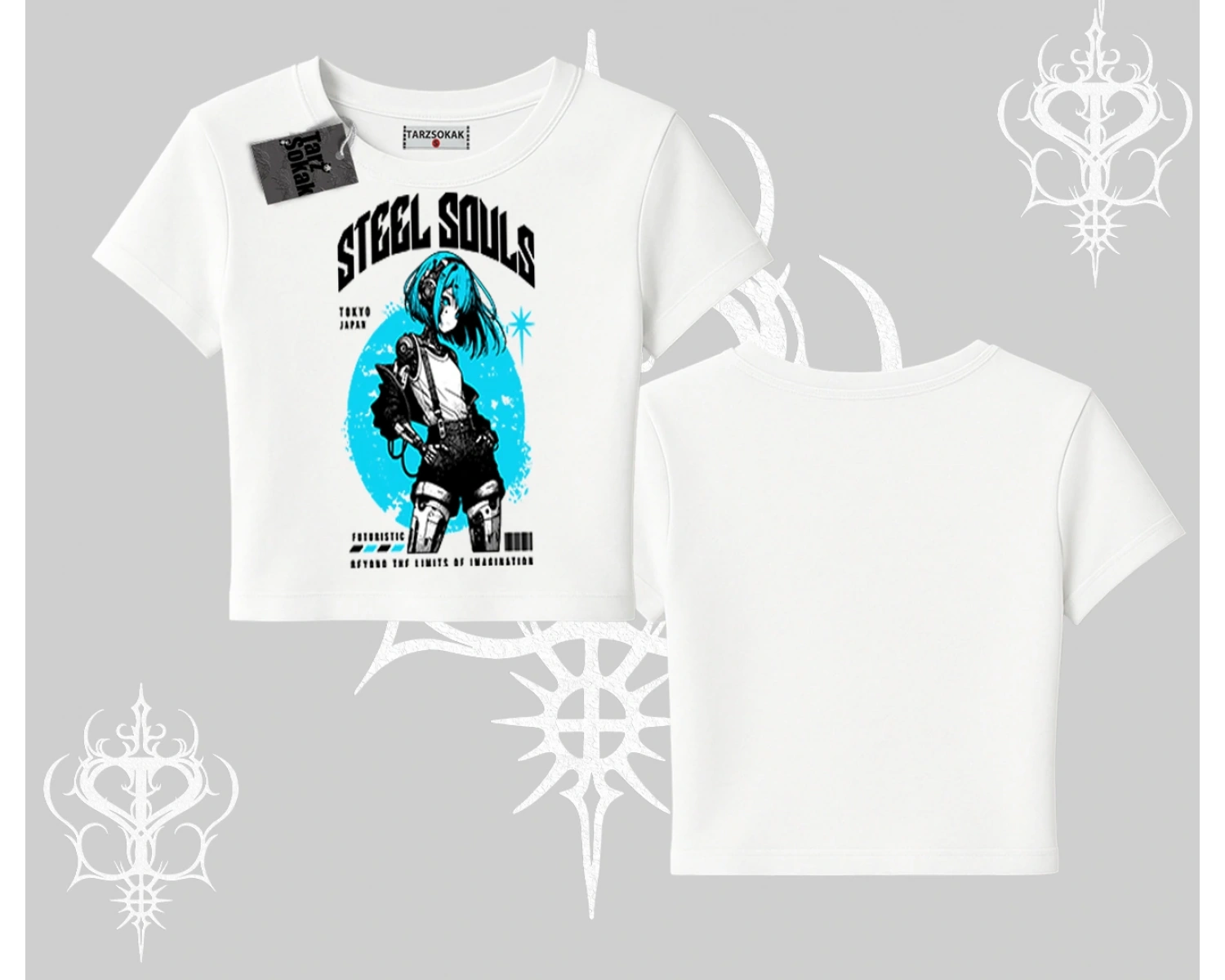 Babby Tee Tshirt Anime Cyberpunk Kız Baskılı