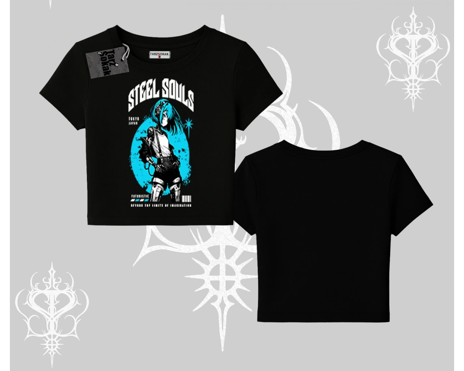 Babby Tee Tshirt Anime Cyberpunk Kız Baskılı