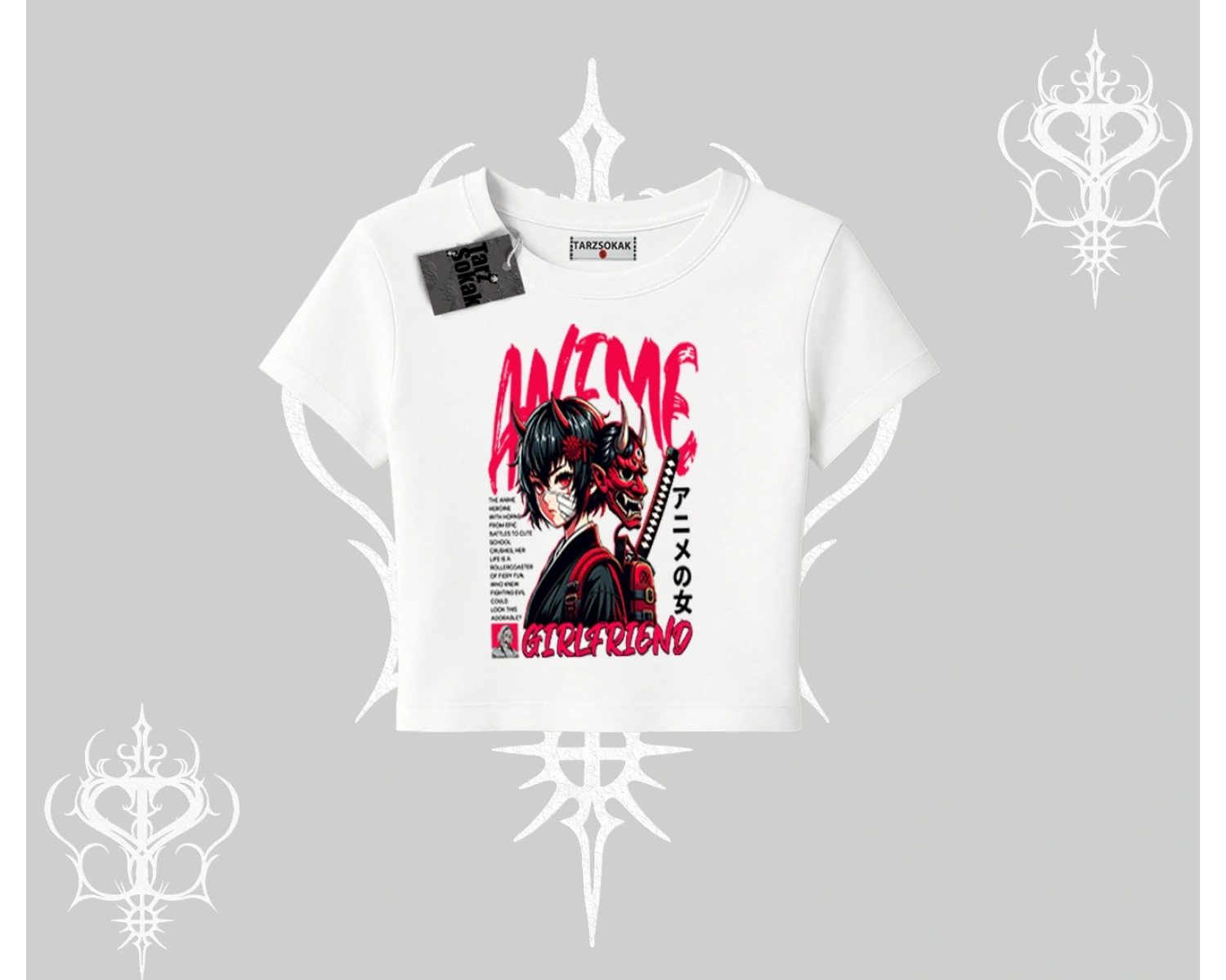 Babby Tee Tshirt Anime Girlfriend Kırmızı