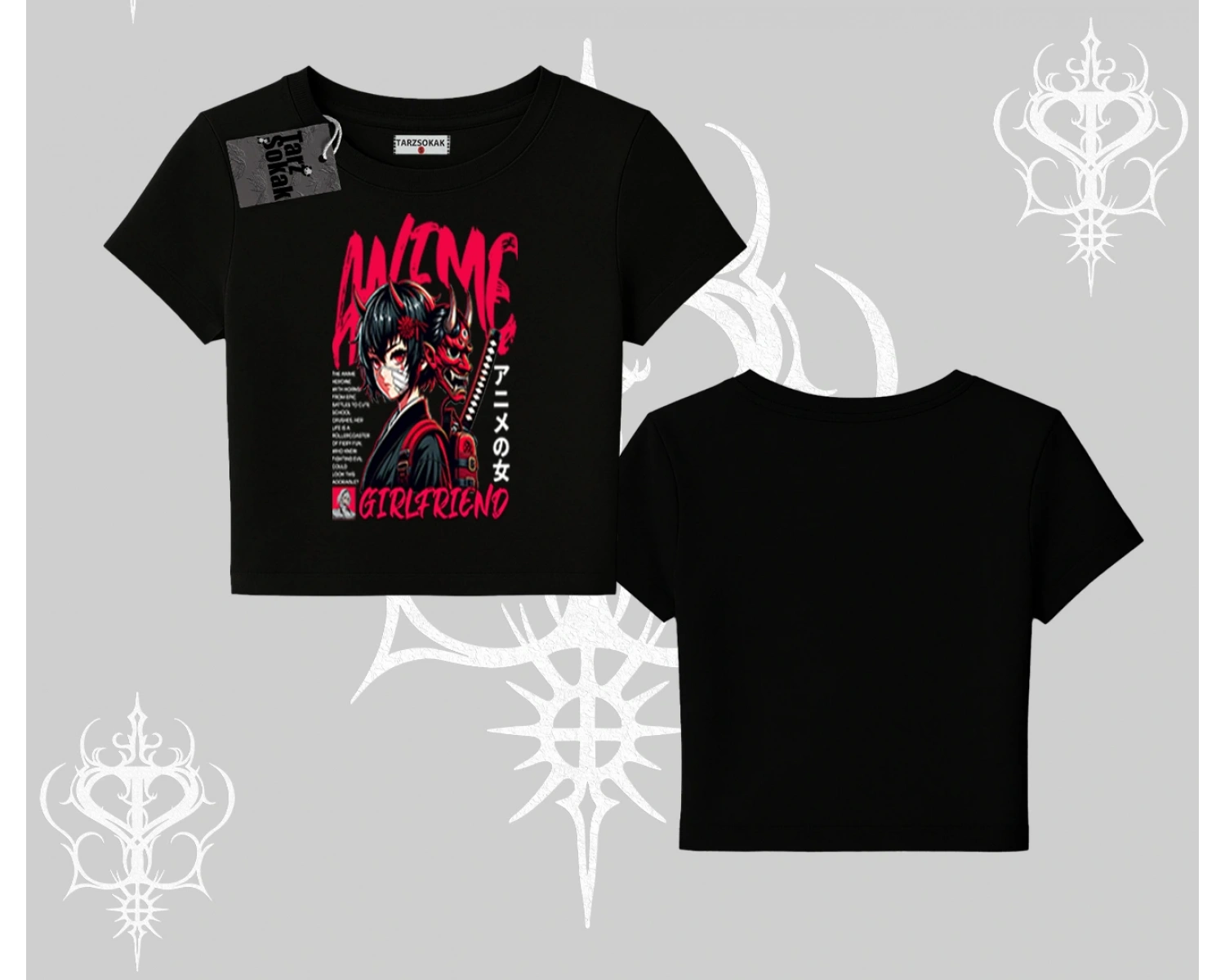 Babby Tee Tshirt Anime Girlfriend Kırmızı