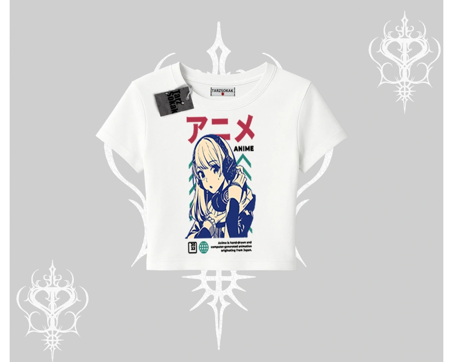 Babby Tee Tshirt Anime Kız Desenli Japon Tarzı