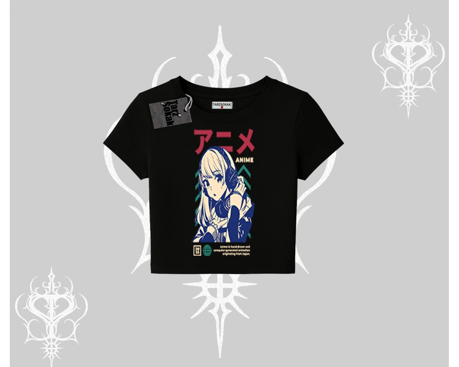 Babby Tee Tshirt Anime Kız Desenli Japon Tarzı