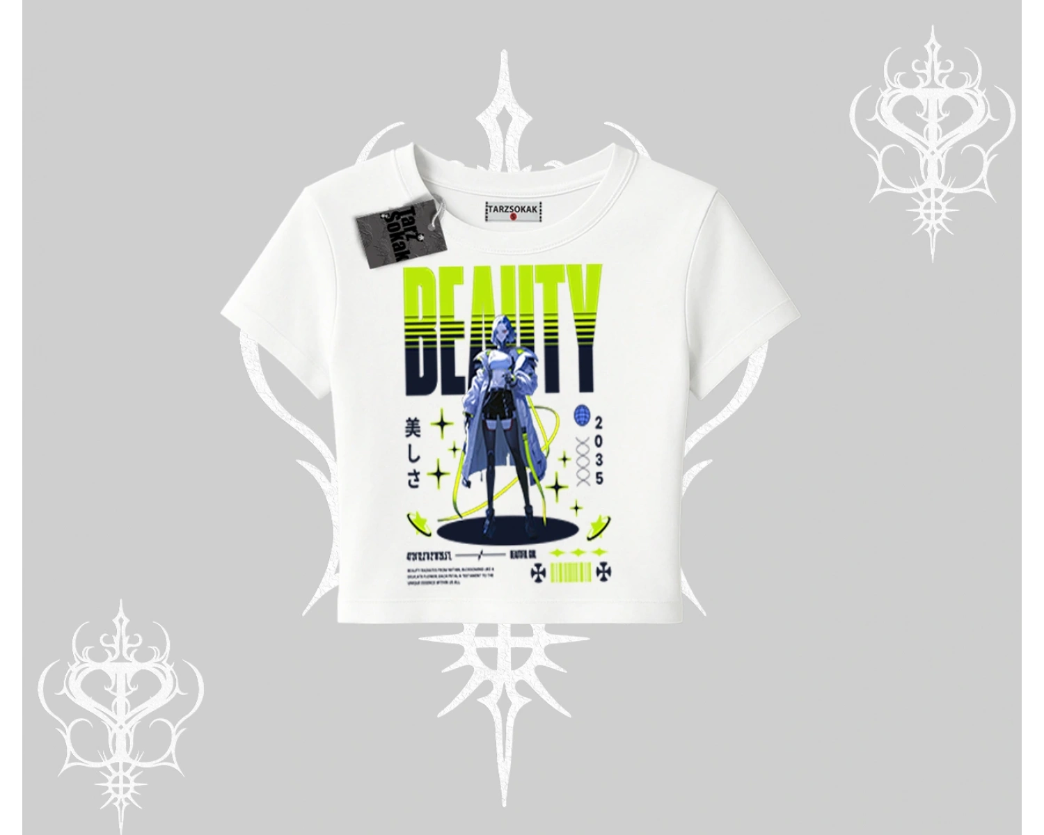 Babby Tee Tshirt Anime Unity Neon Detaylı Grafik Baskılı