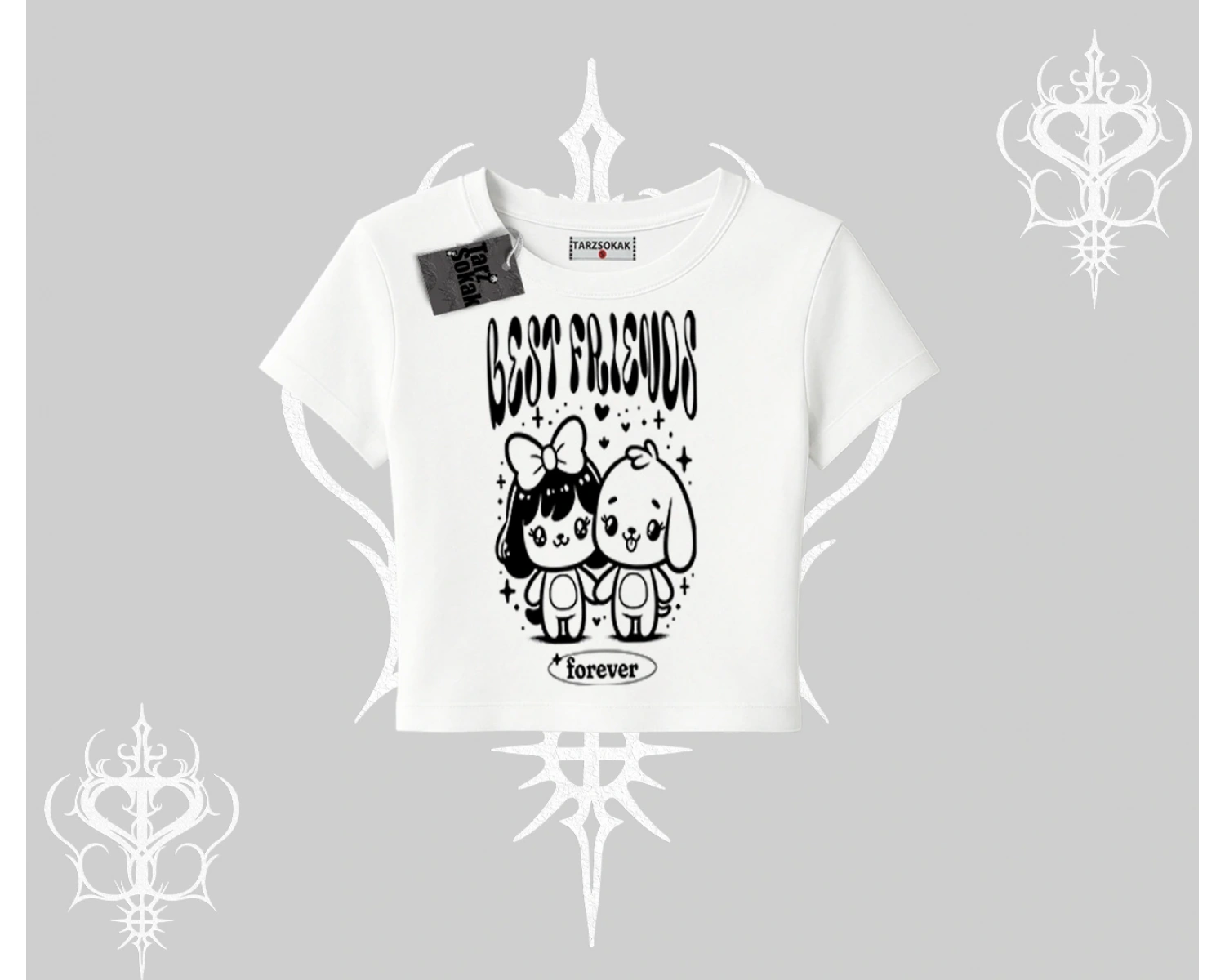 Babby Tee Tshirt Best Friends Forever Baskılı Sevimli Tasarım