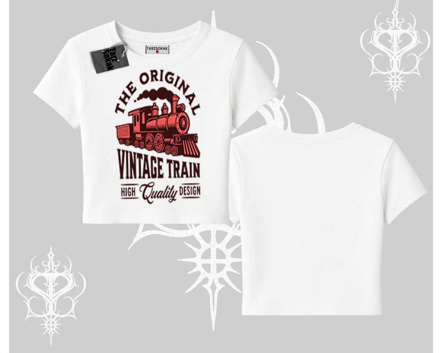 Babby Tee Tshirt Classic Railroad Vintage Train Street Aesthetic