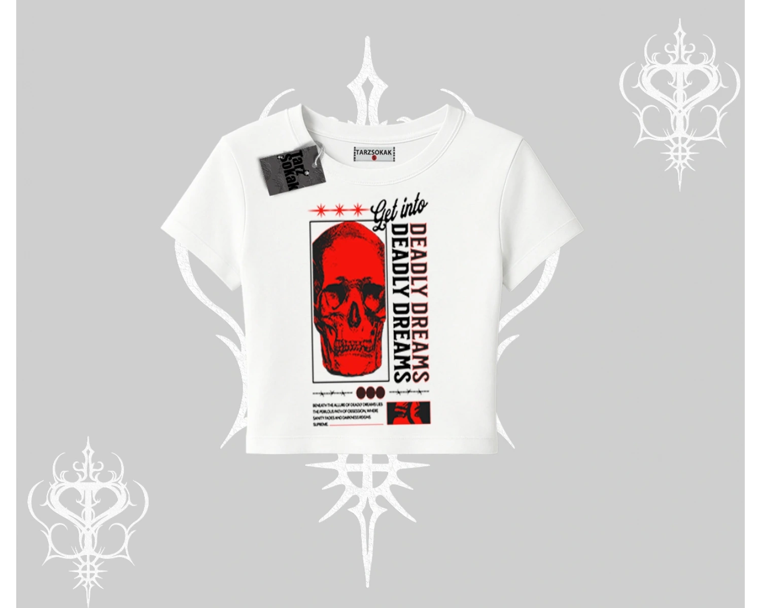 Babby Tee Tshirt Deadly Dreams Skull Redcore Street Manifest