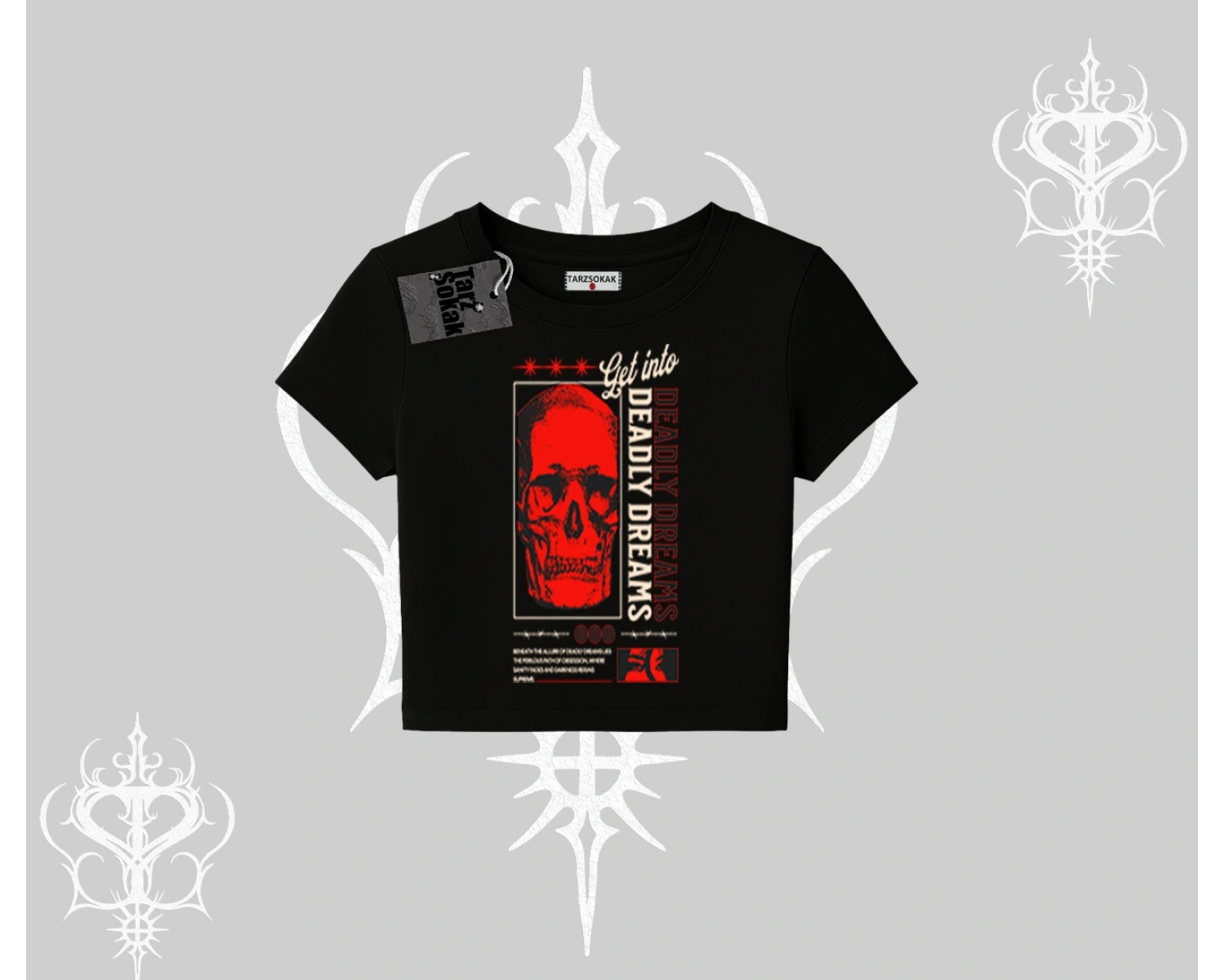 Babby Tee Tshirt Deadly Dreams Skull Redcore Street Manifest