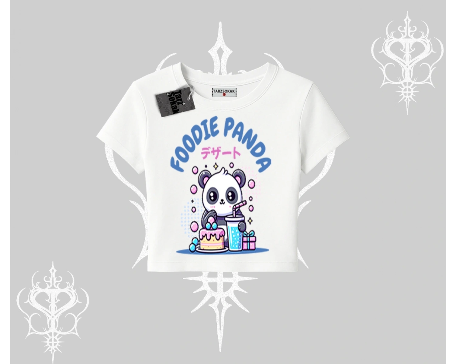 Babby Tee Tshirt Foodie Panda Tatlı ve Sevimli Panda Baskılı