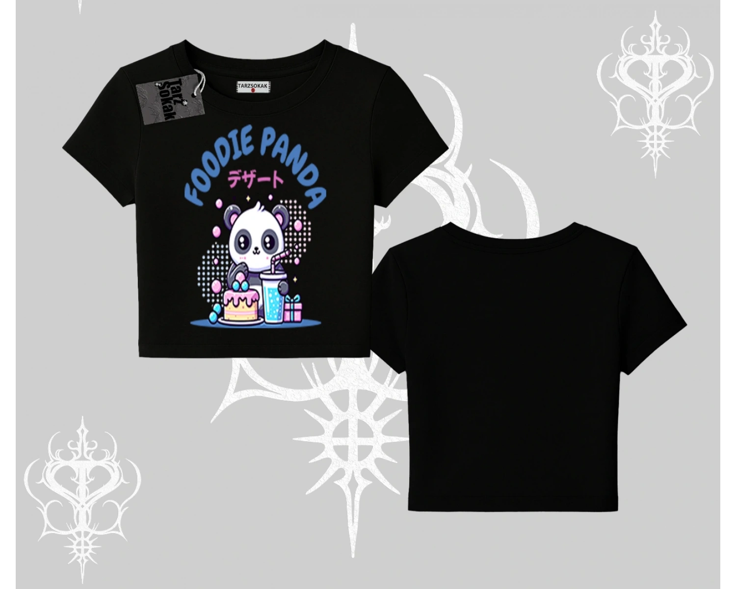 Babby Tee Tshirt Foodie Panda Tatlı ve Sevimli Panda Baskılı