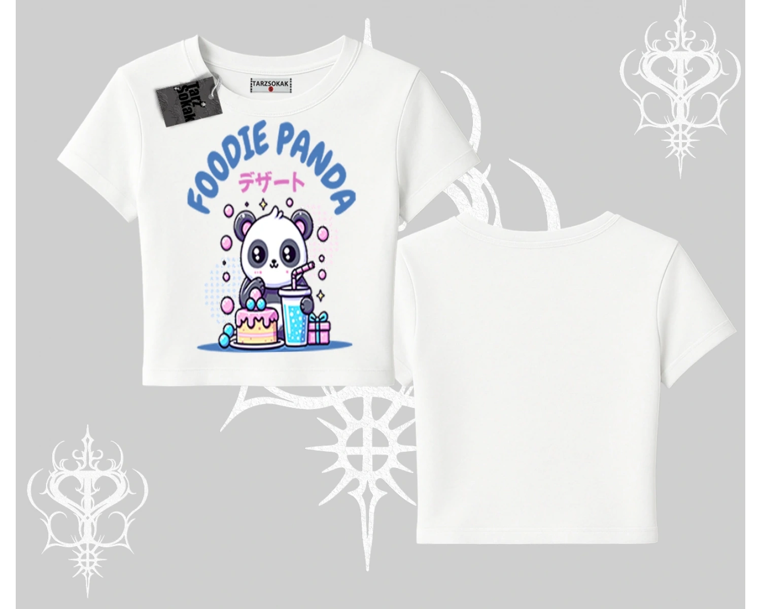 Babby Tee Tshirt Foodie Panda Tatlı ve Sevimli Panda Baskılı