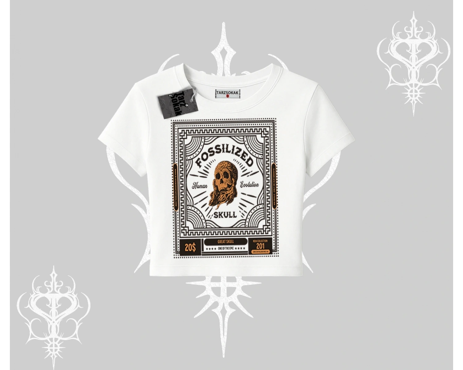 Babby Tee Tshirt Fossilized Skull Underground Archive